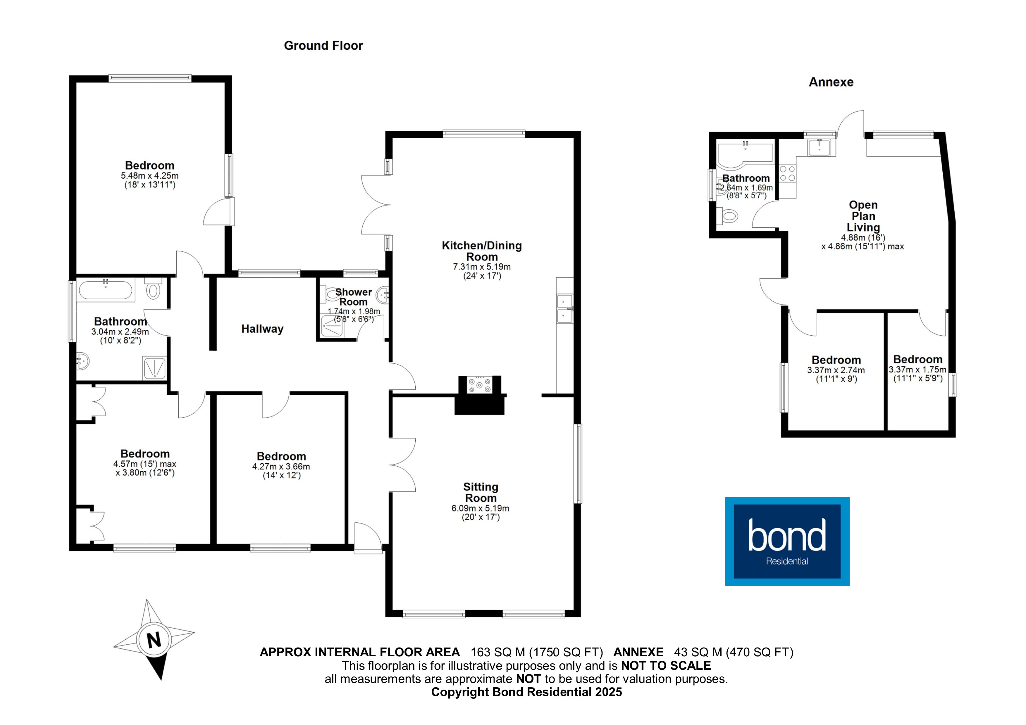 Floorplan for Sandon, Chelmsford, Essex