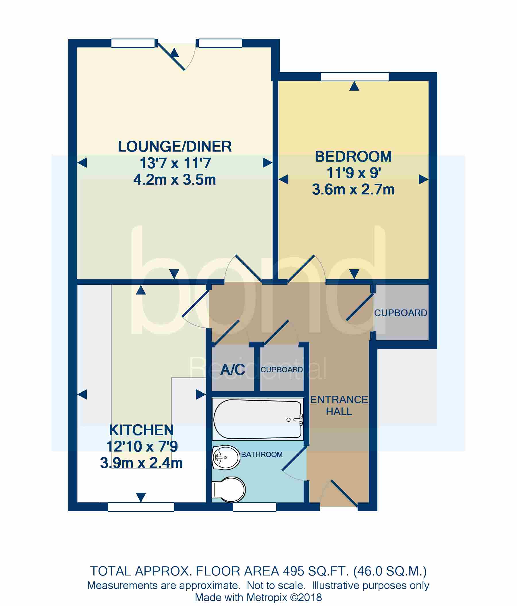 Floorplan for Pollards Green, Chelmsford, Essex