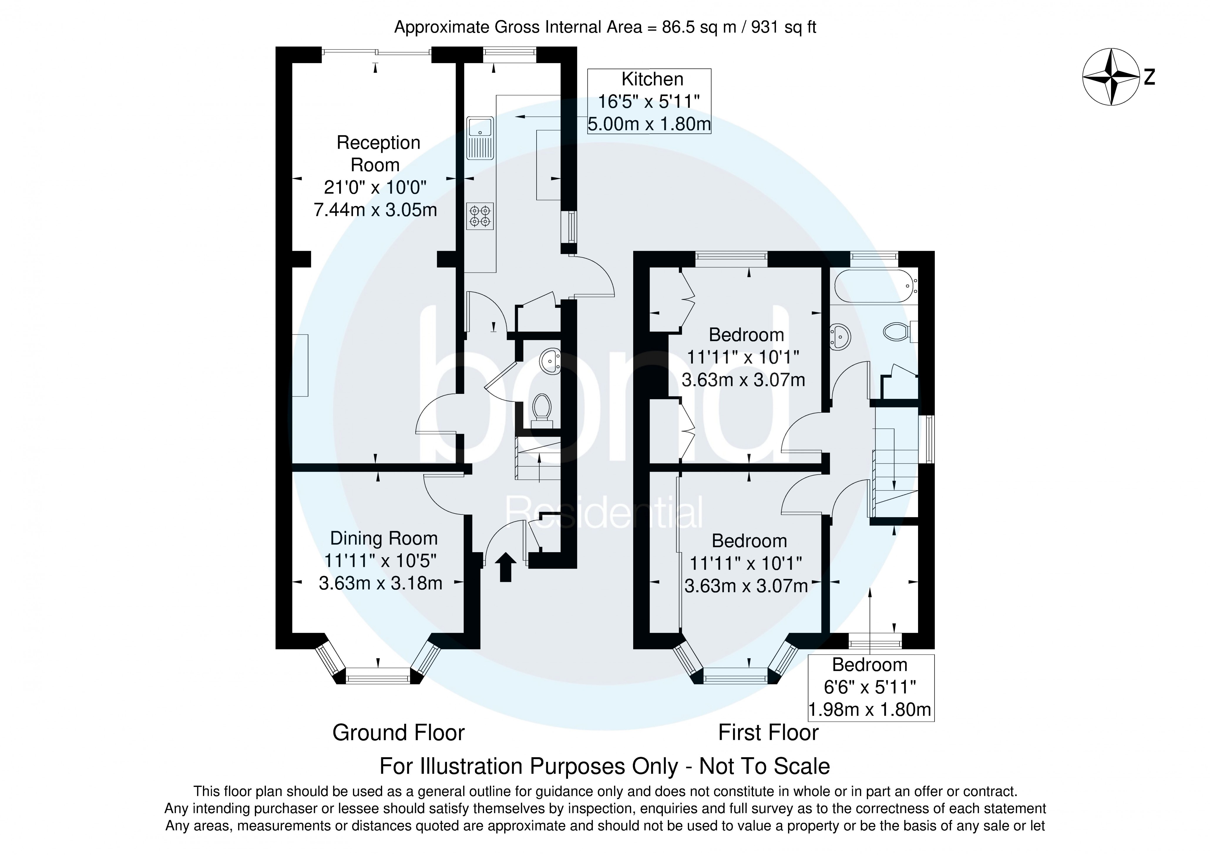 Floorplan for Great Baddow, Chelmsford, Essex
