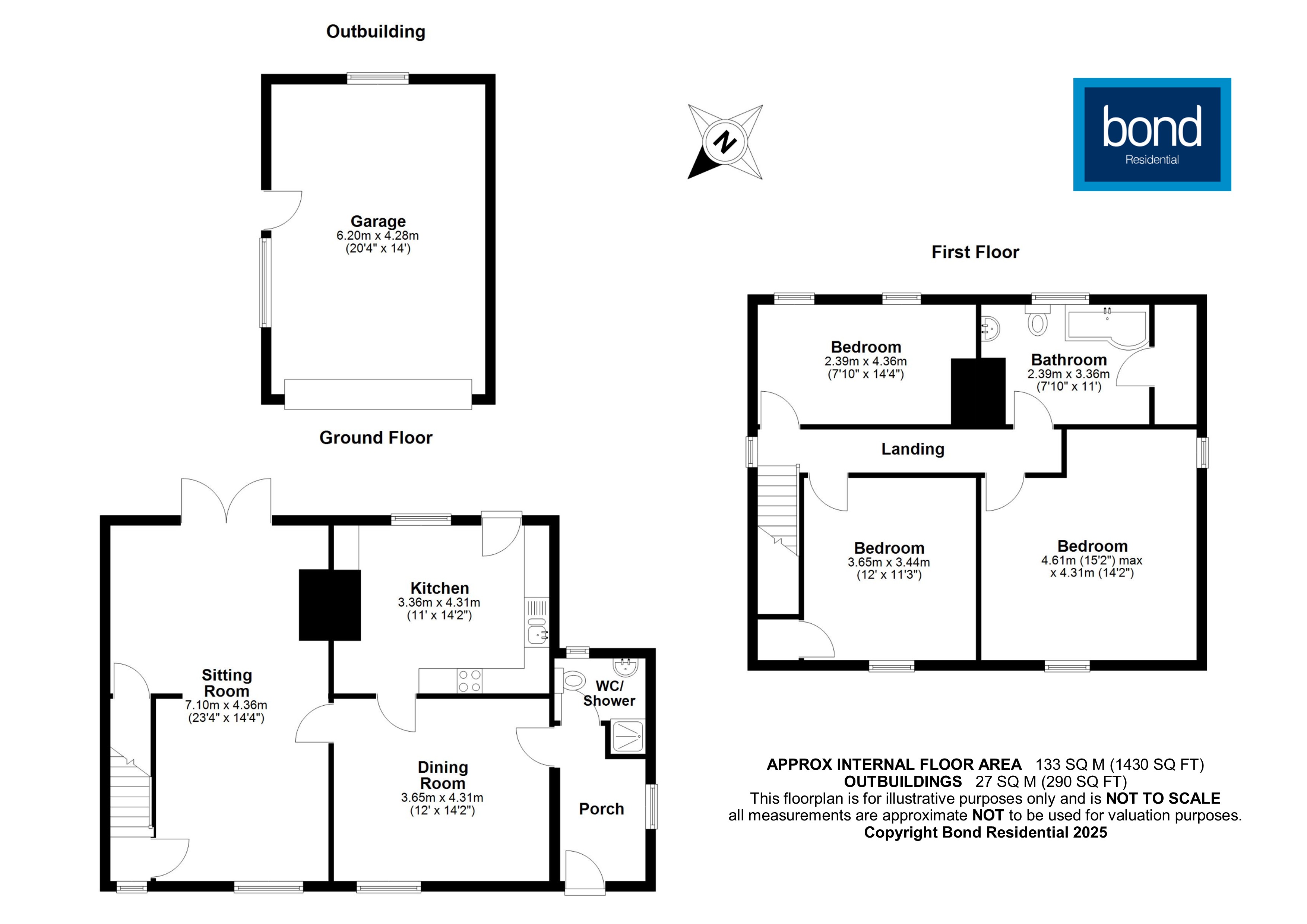Floorplan for Rettendon Common, Chelmsford, Essex