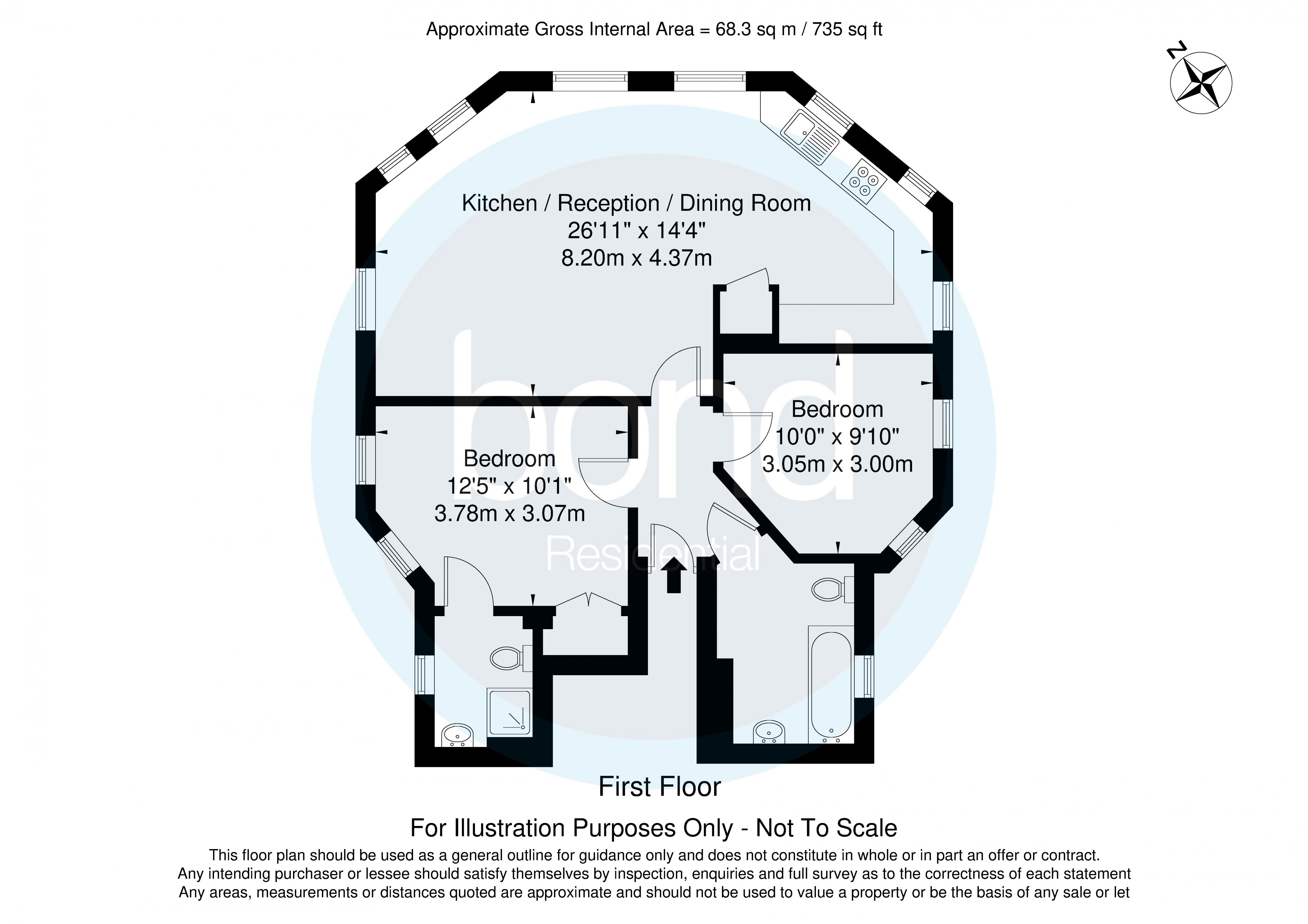 Floorplan for Springfield Road, Chelmsford, Essex