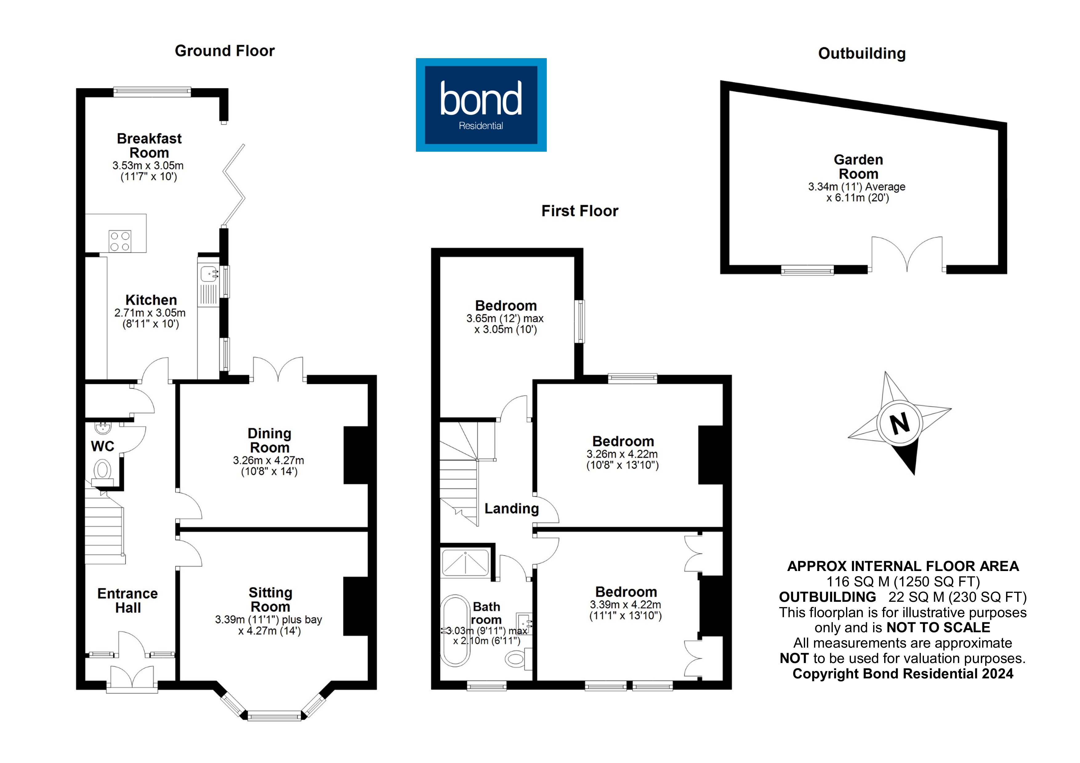 Floorplan for Baddow Road, Chelmsford, Essex