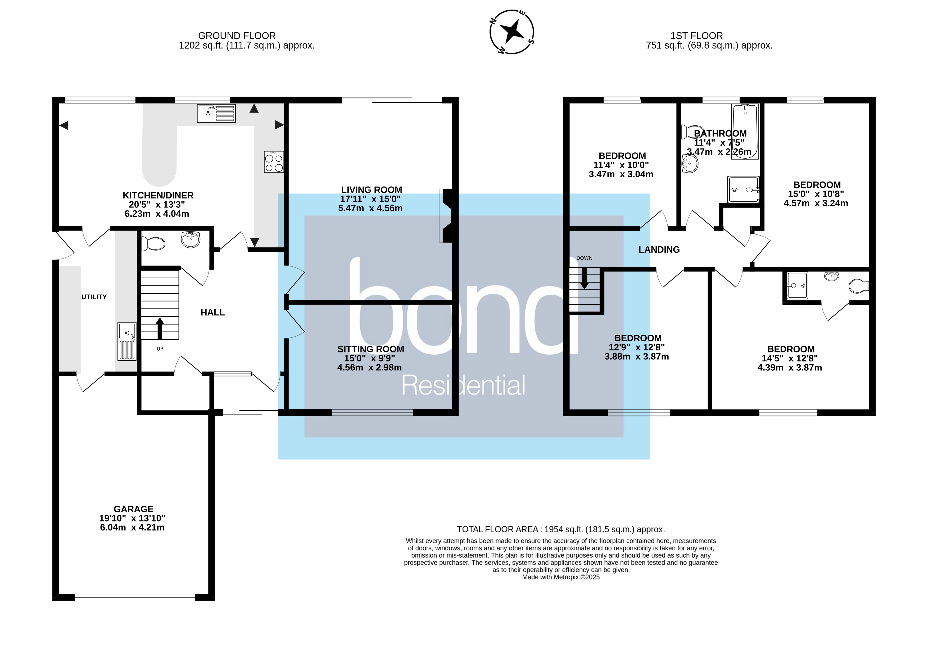 Floorplan for East Hanningfield, Chelmsford, Essex