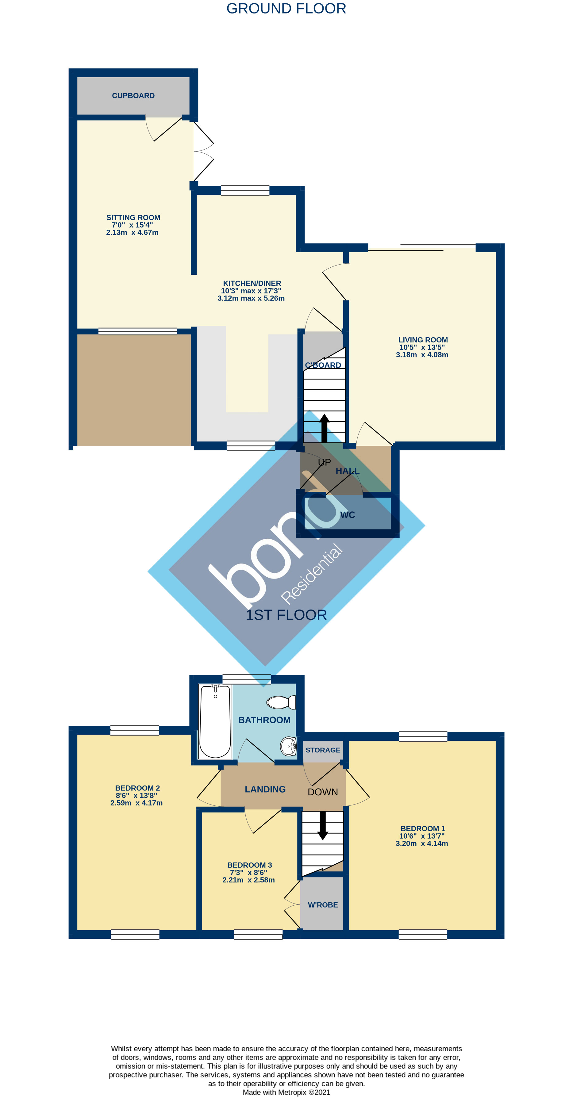 Floorplan for Barn Green, Chelmsford, Essex