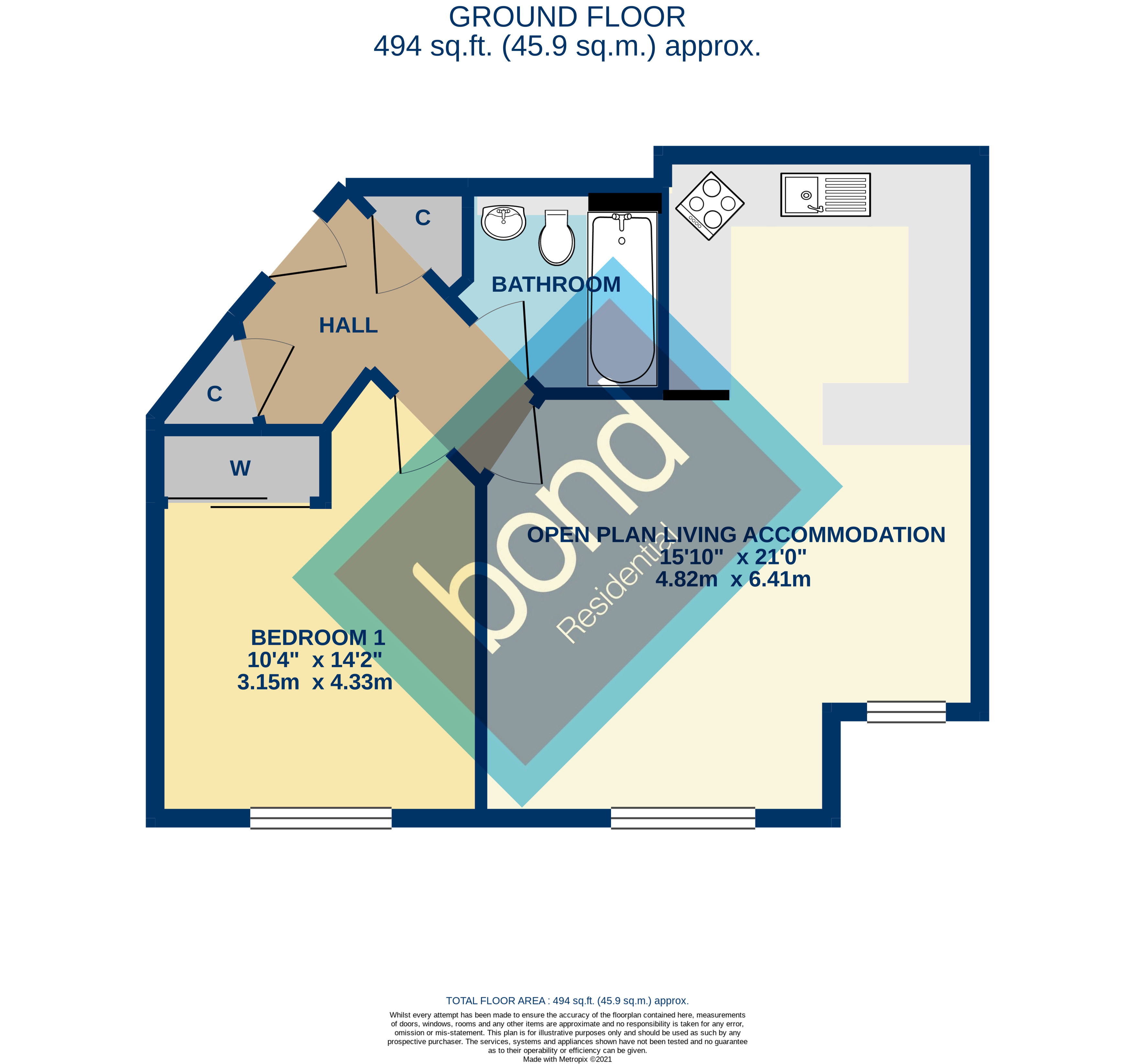 Floorplan for Chelmer Village, Chelmsford, Essex