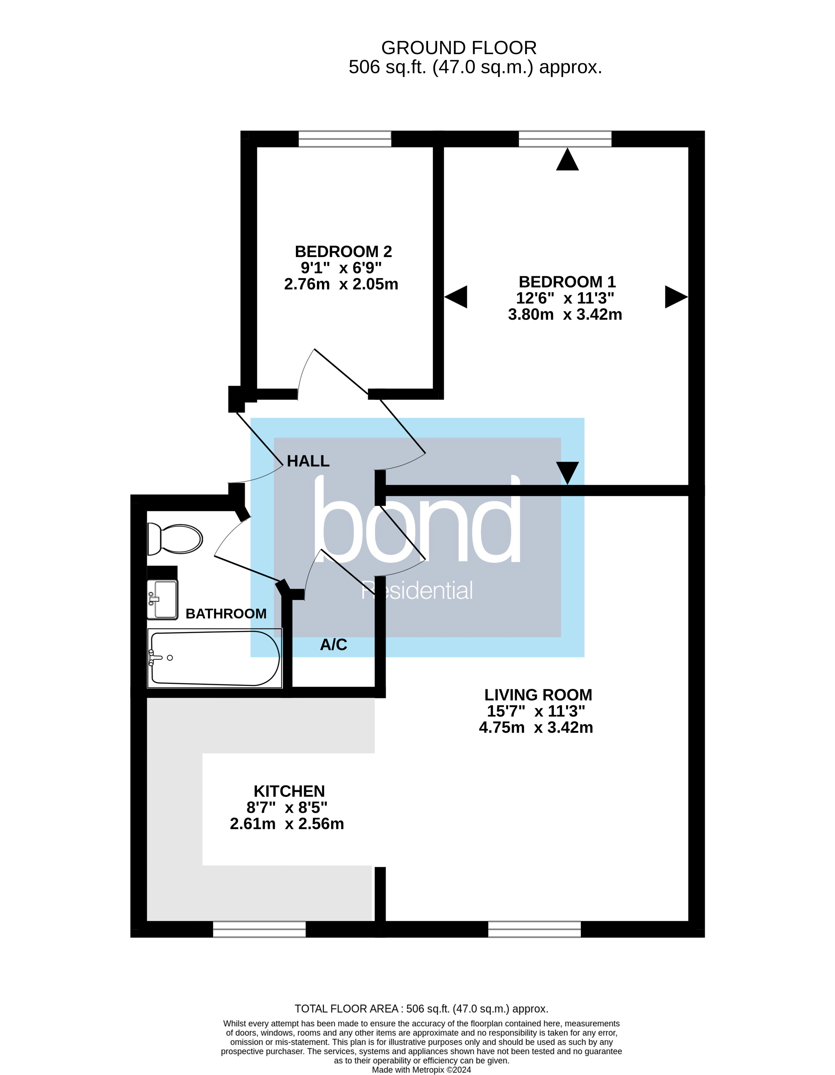 Floorplan for Springfield, Chelmsford, Essex