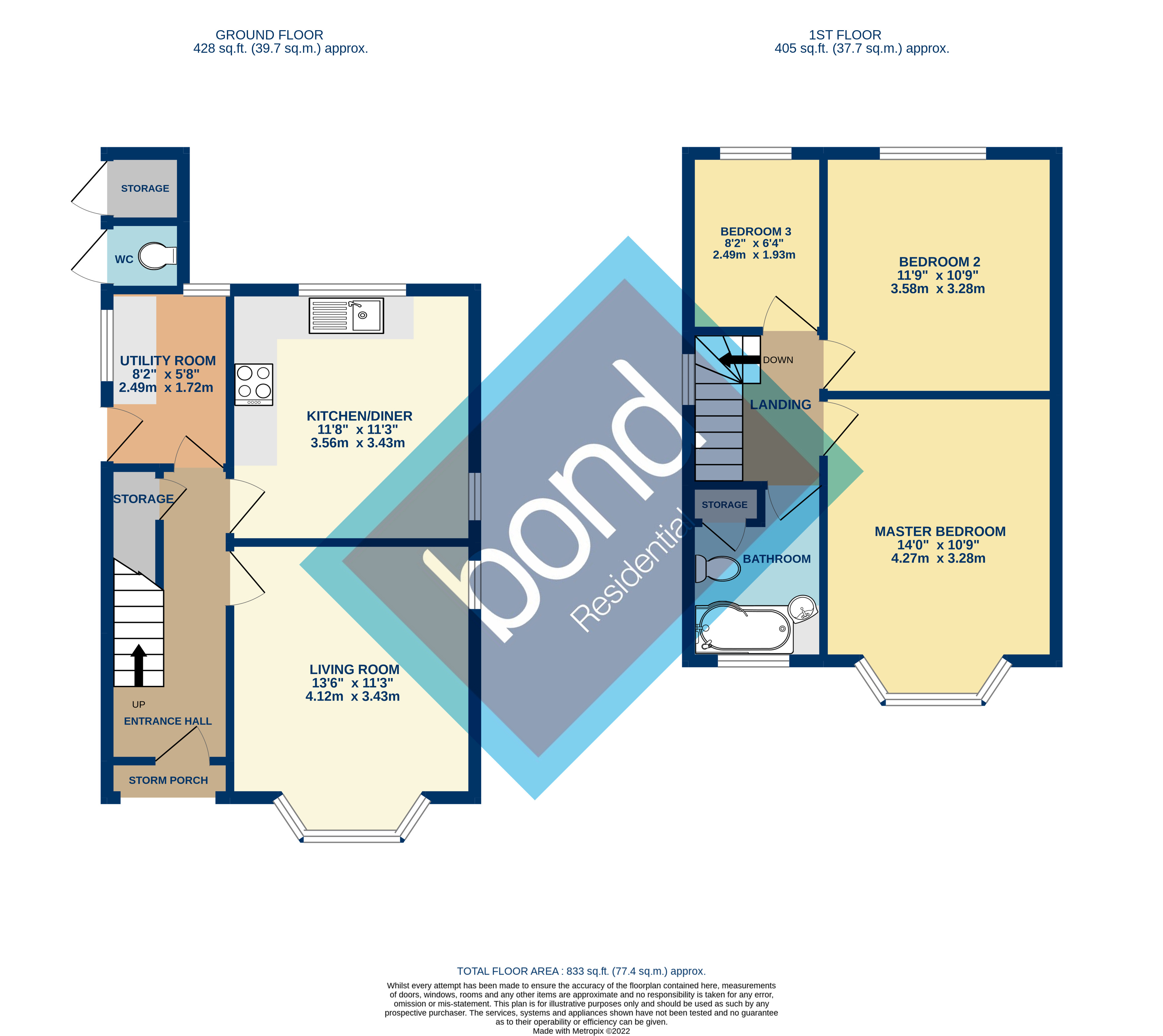 Floorplan for Writtle Road, Chelmsford, Essex