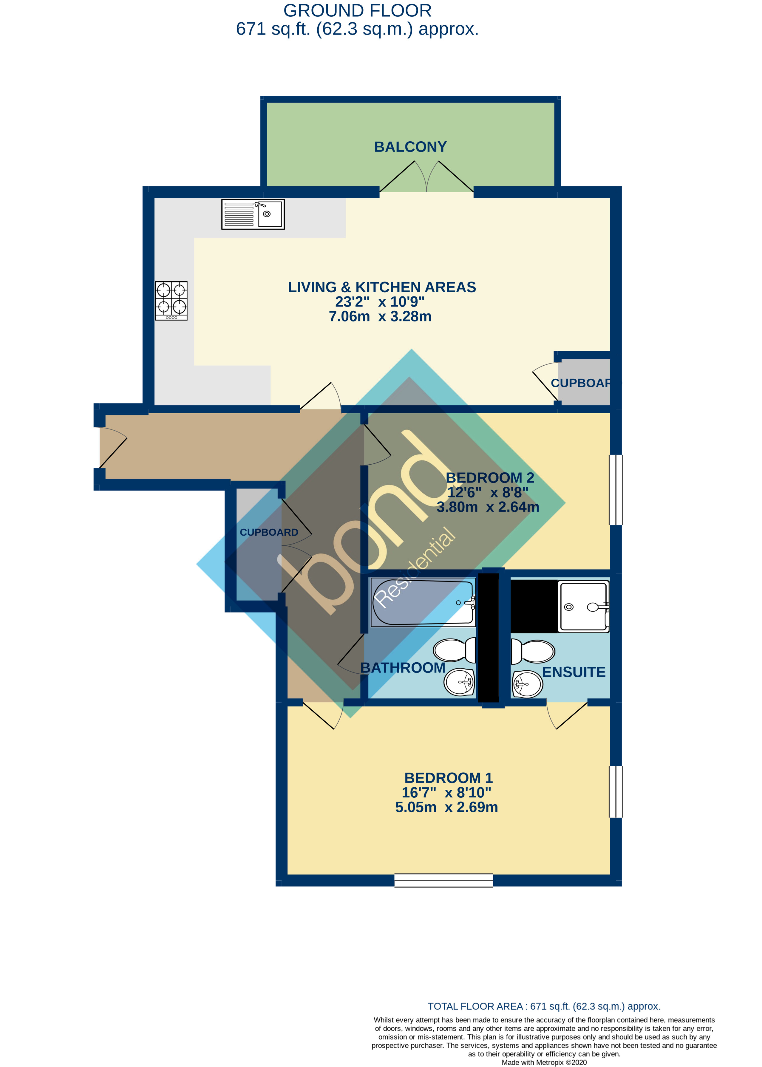 Floorplan for Wharf Road, Chelmsford, Essex