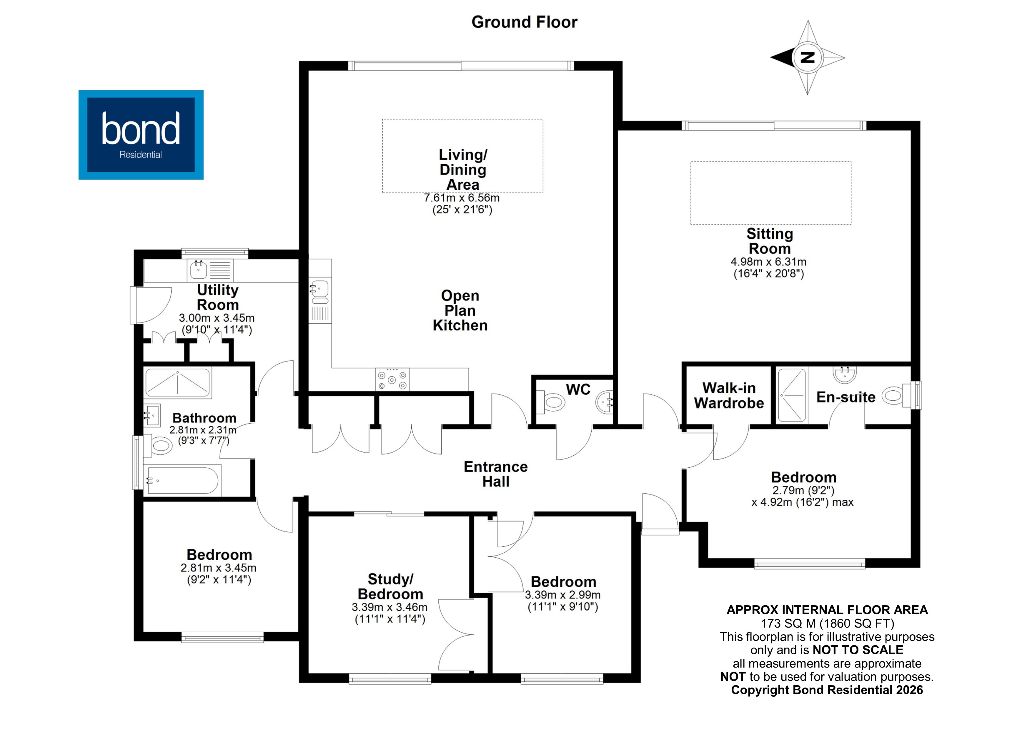 Floorplan for Moor Hall Lane, Danbury, Essex