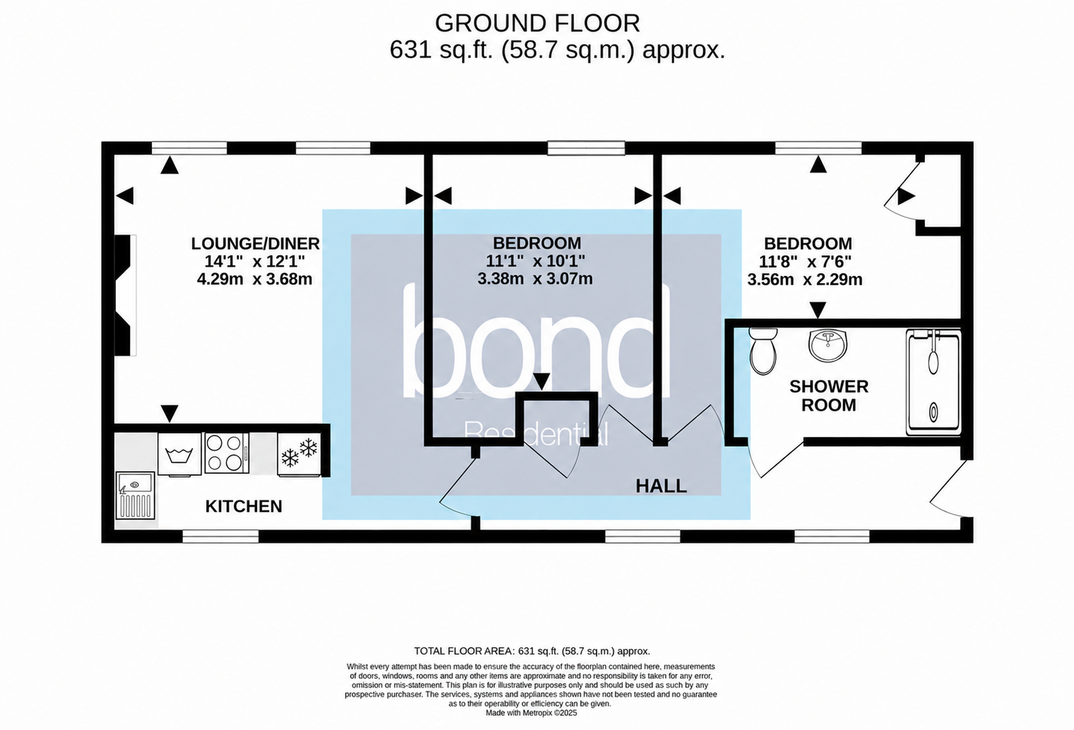 Floorplan for Gay Bowers Road, Danbury, Essex