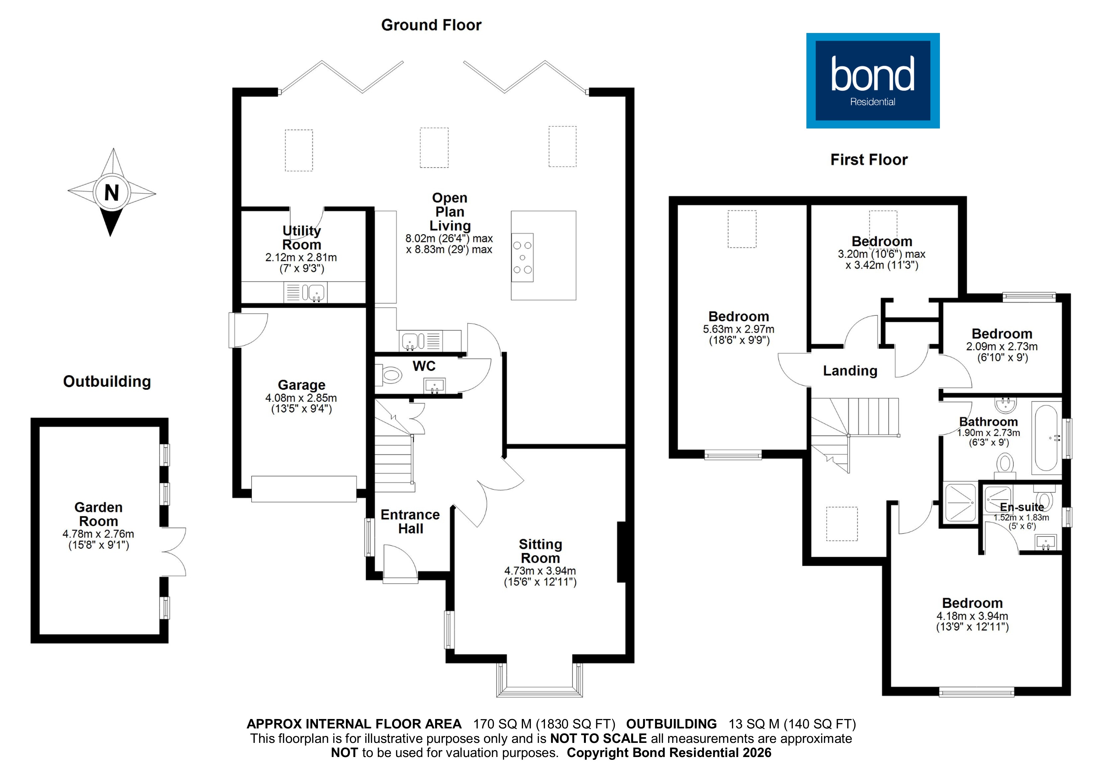 Floorplan for Broomfield, Chelmsford, Essex