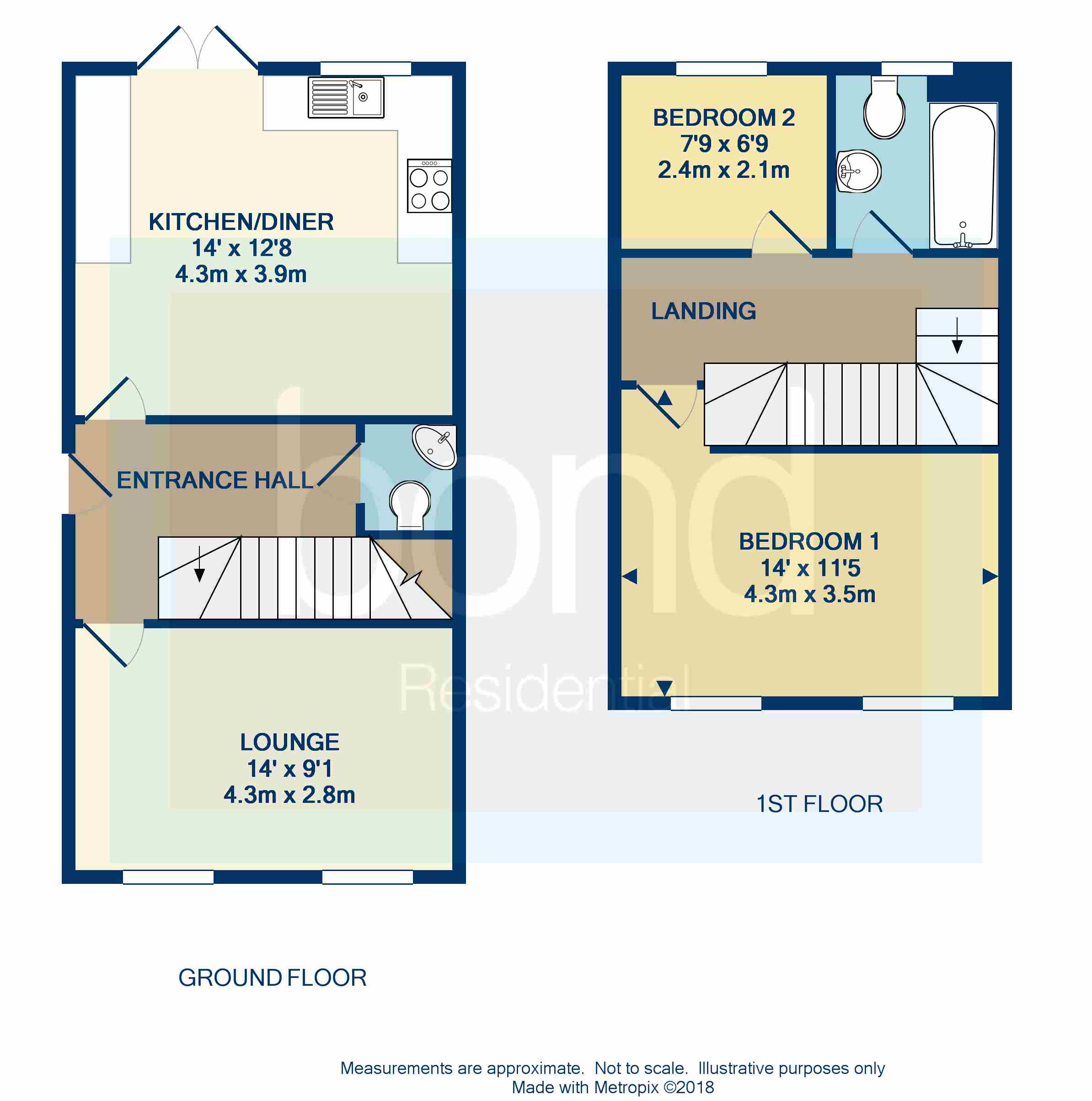 Floorplan for Moulsham Lodge, Chelmsford, Essex
