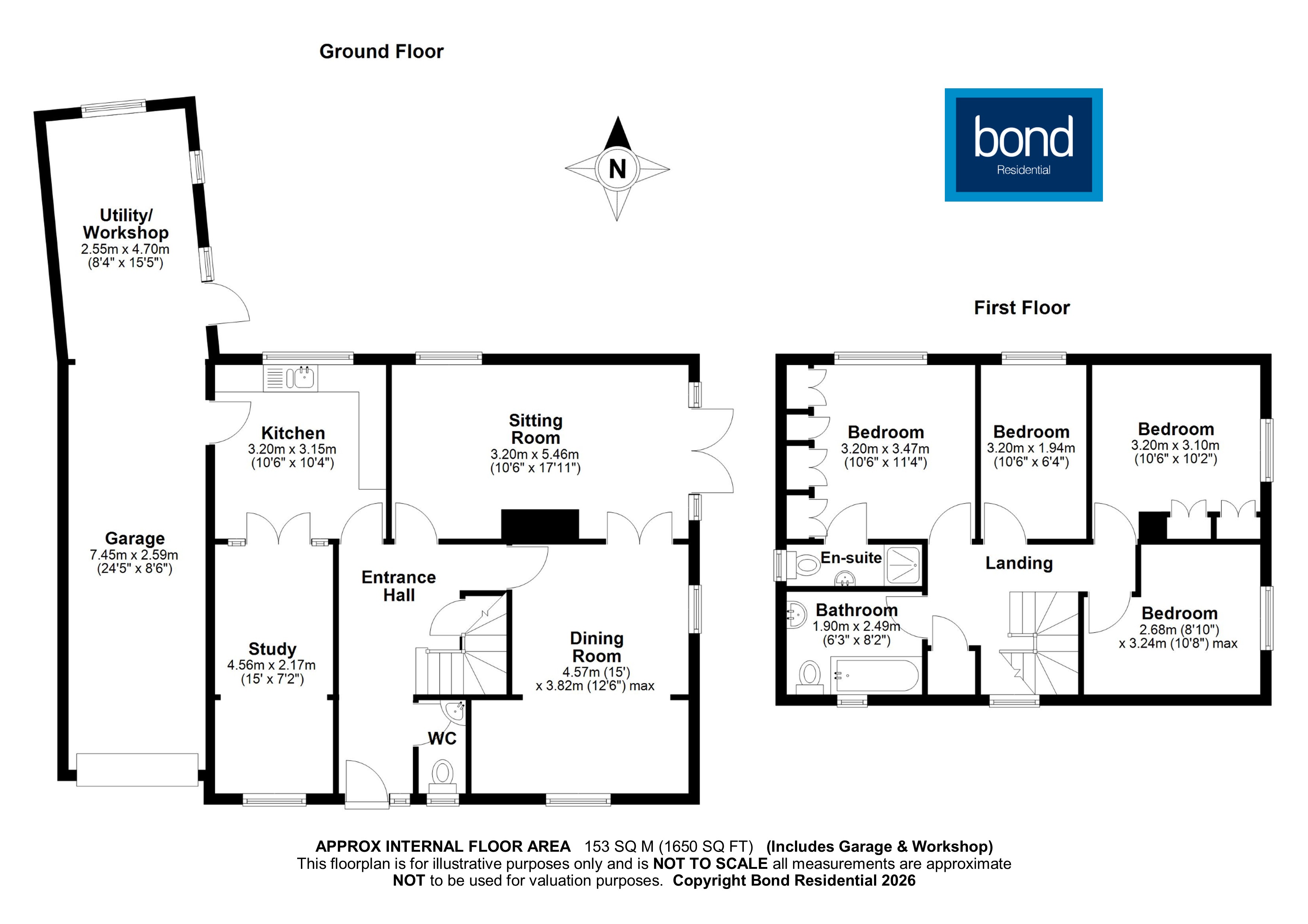 Floorplan for Great Baddow, Chelmsford, Essex