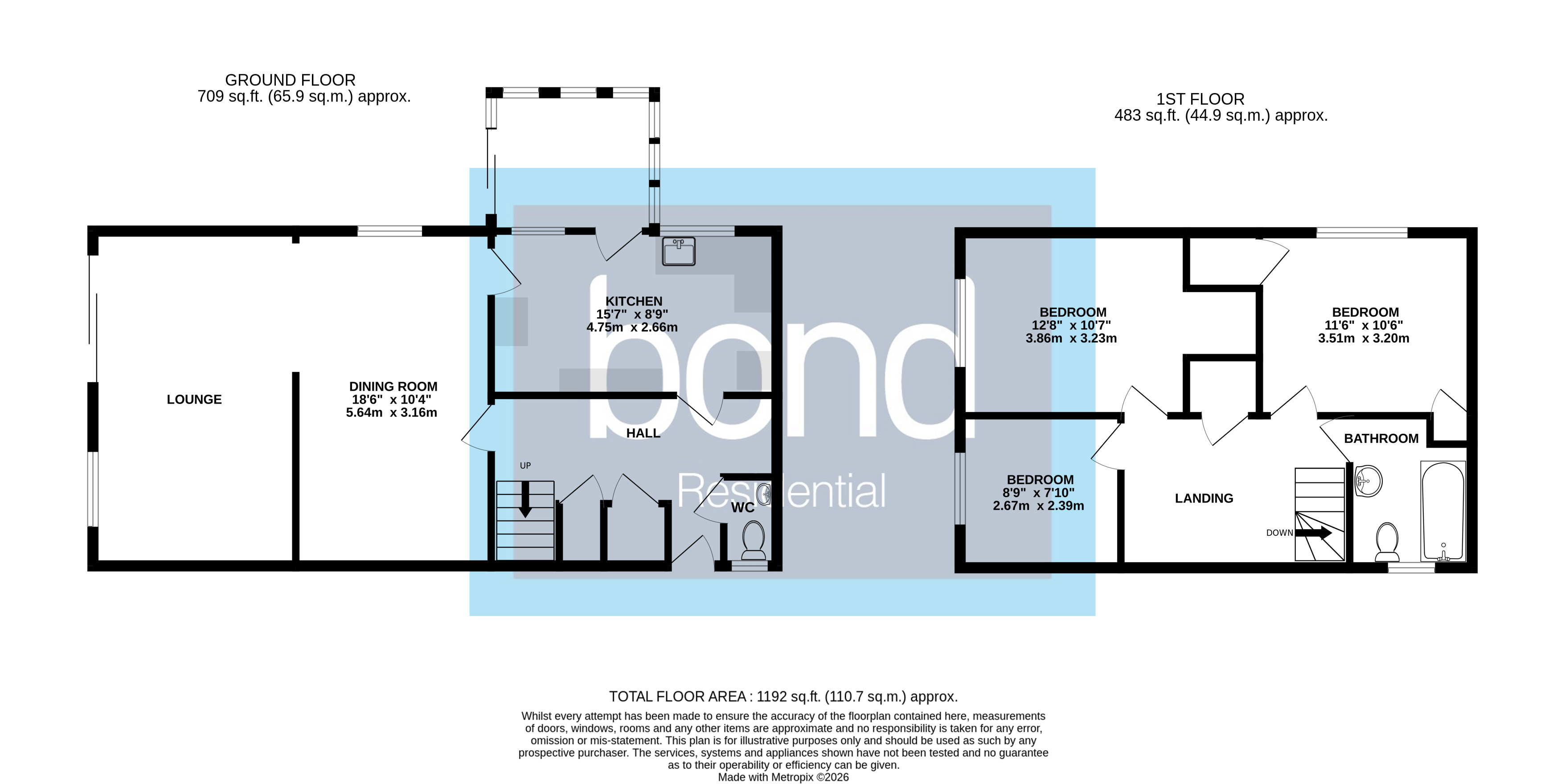 Floorplan for Danbury, Chelmsford, Essex