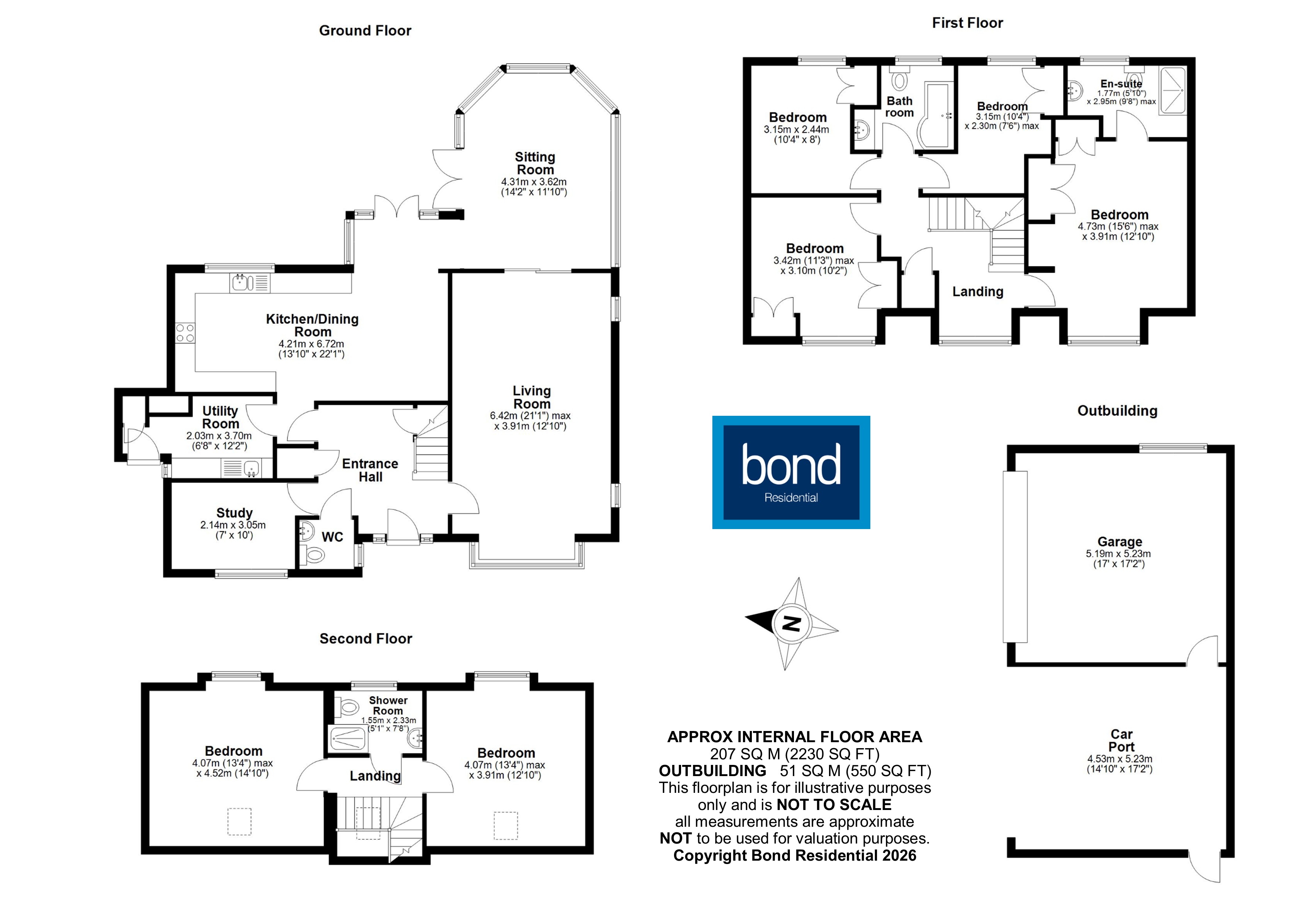Floorplan for Green Close, Chelmsford, Essex