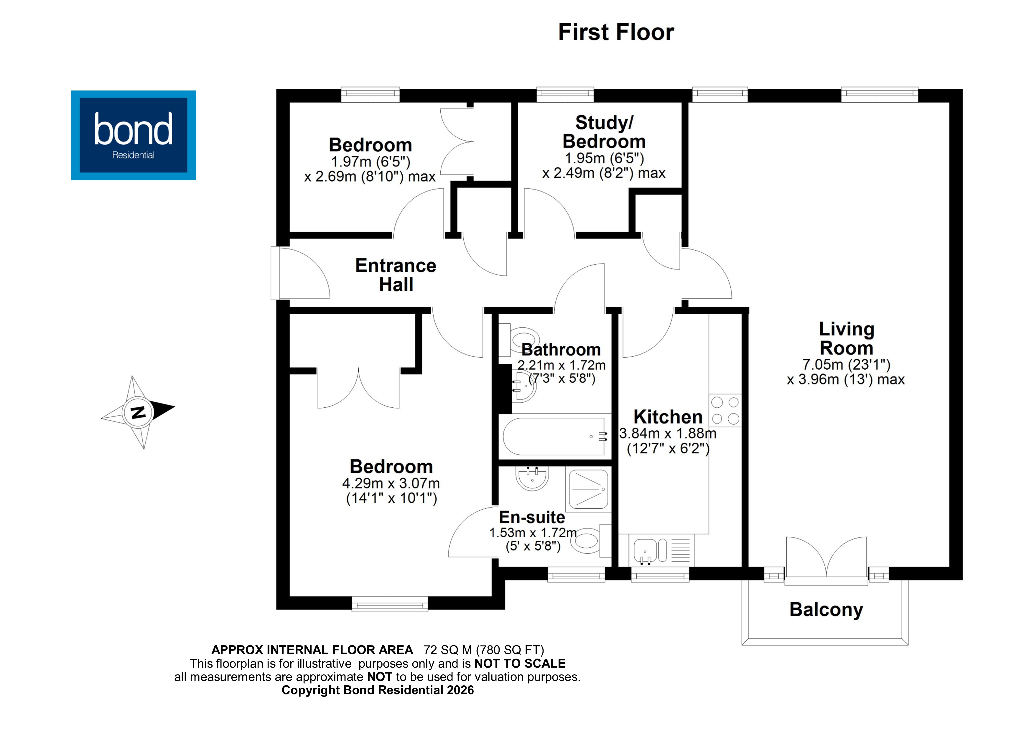 Floorplan for Bradford Street, Chelmsford, Essex