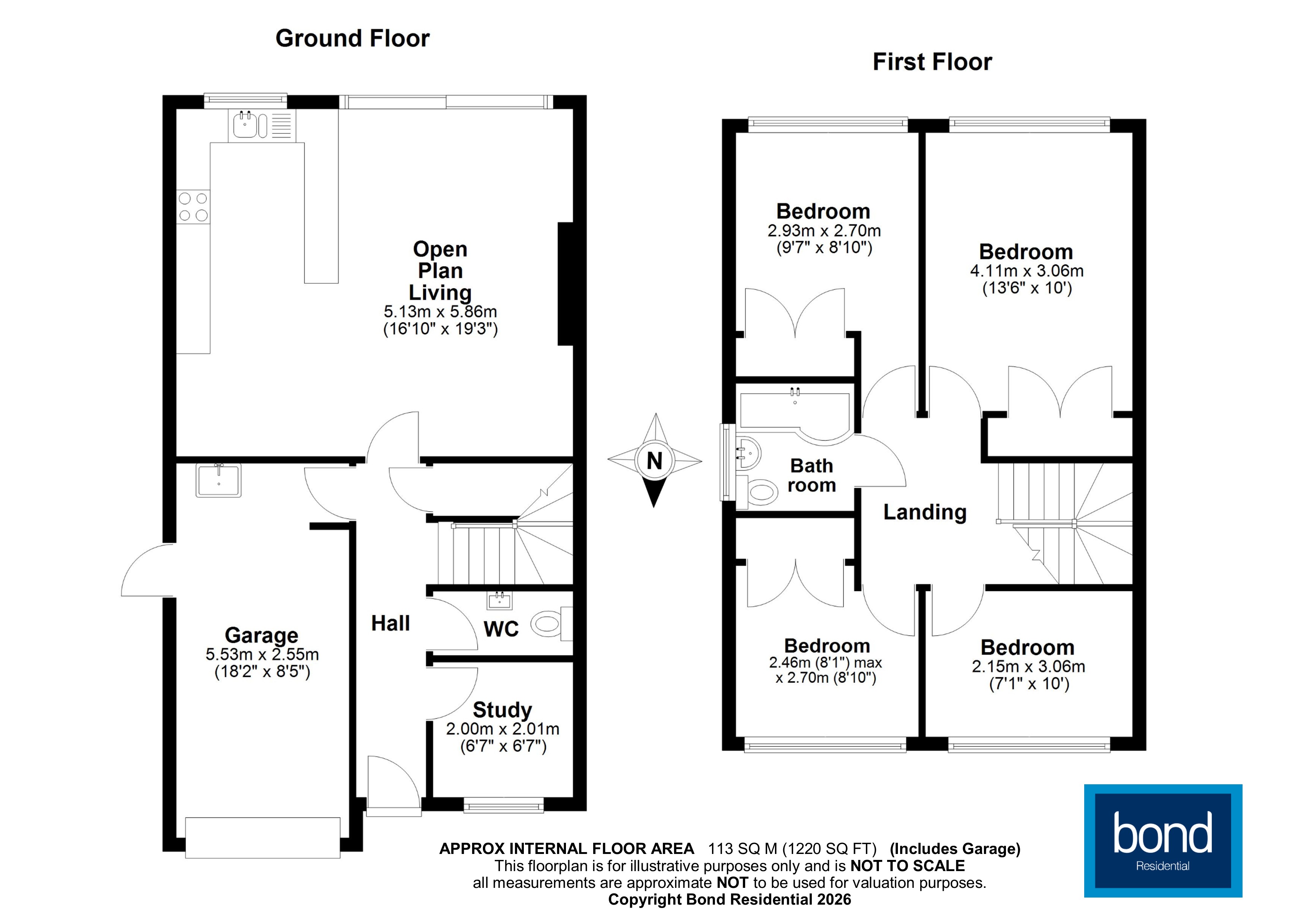 Floorplan for Writtle, Chelmsford, Essex