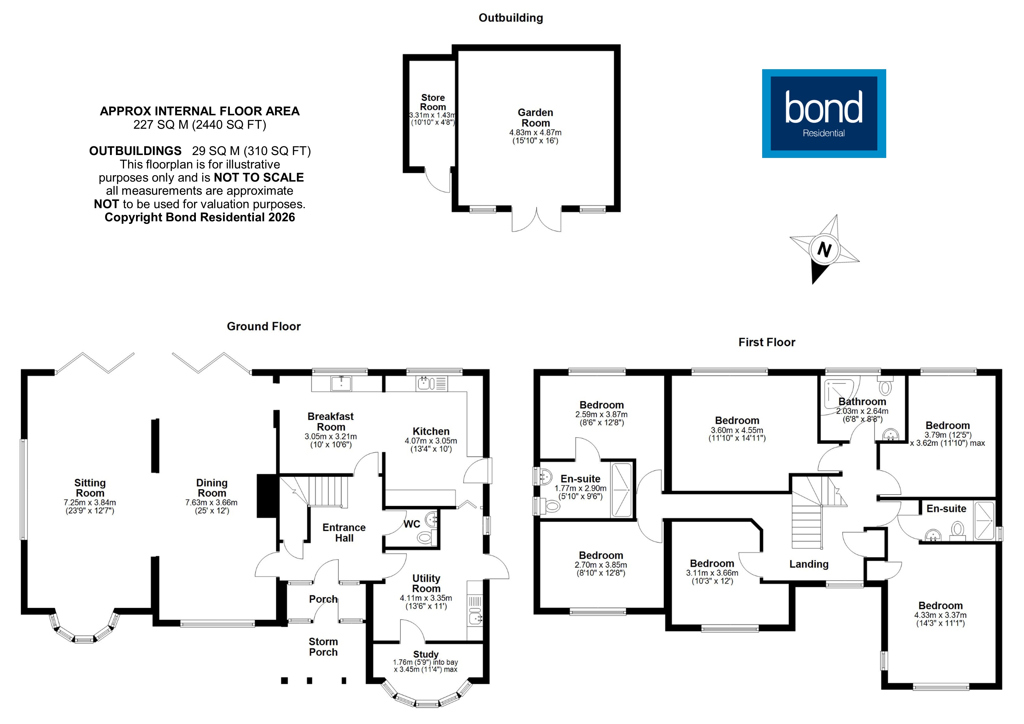 Floorplan for Tabors Avenue, Chelmsford, Essex