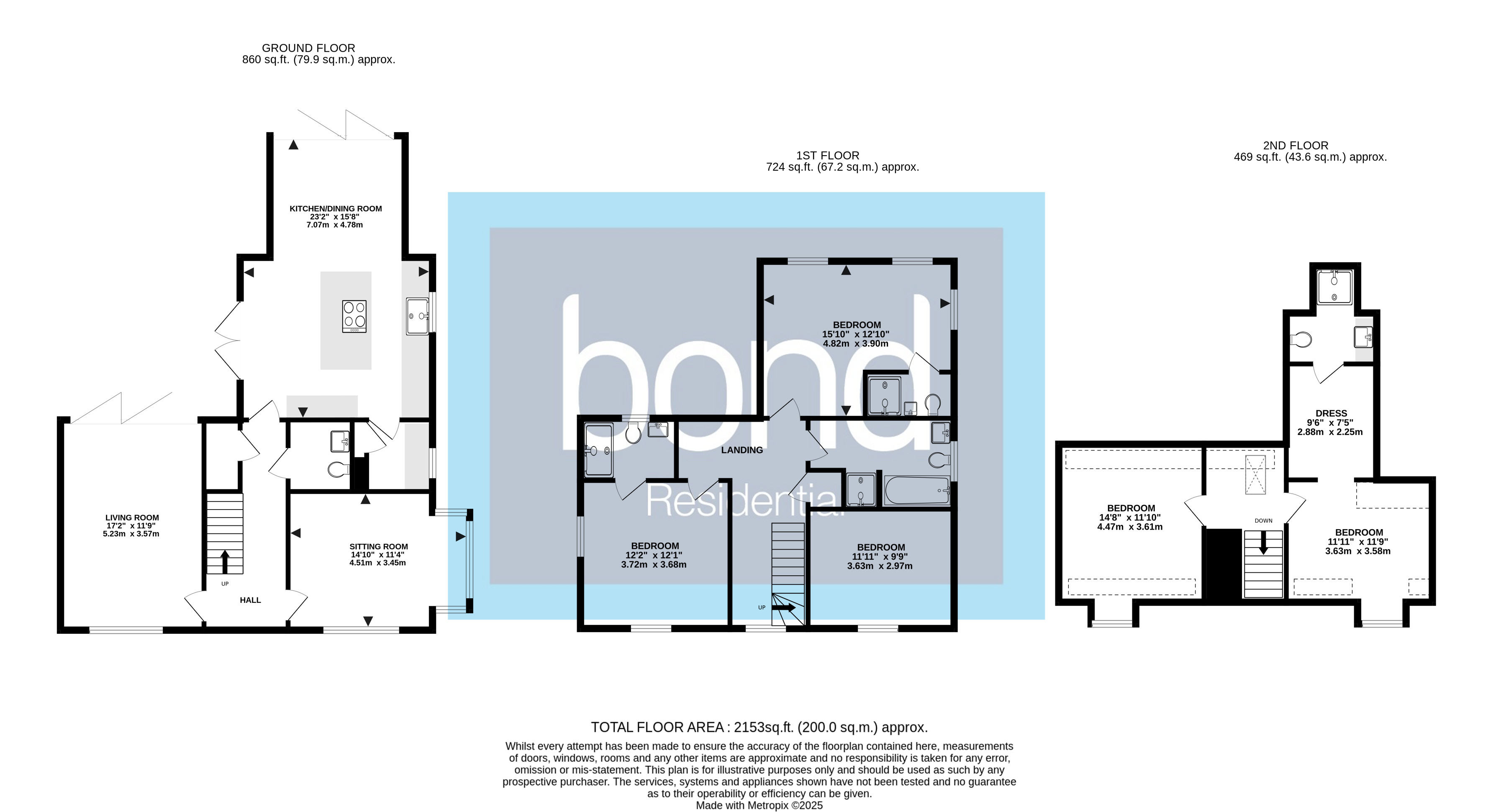 Floorplan for Hanningfield Park, Rettendon Common, Chelmsford, Essex
