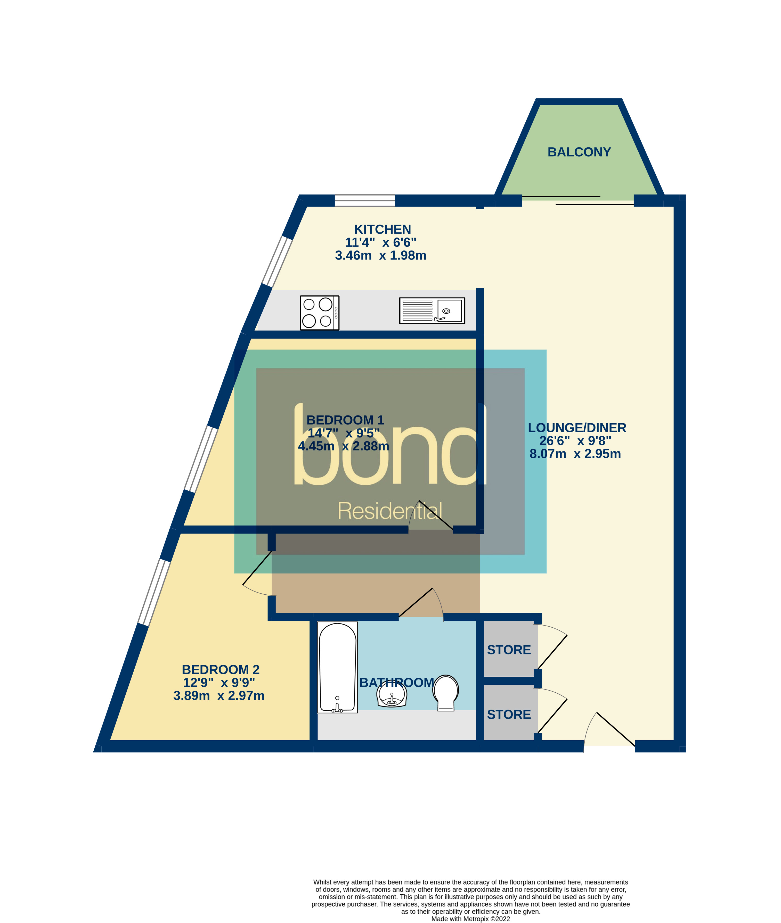 Floorplan for Century Tower, Chelmsford, Essex