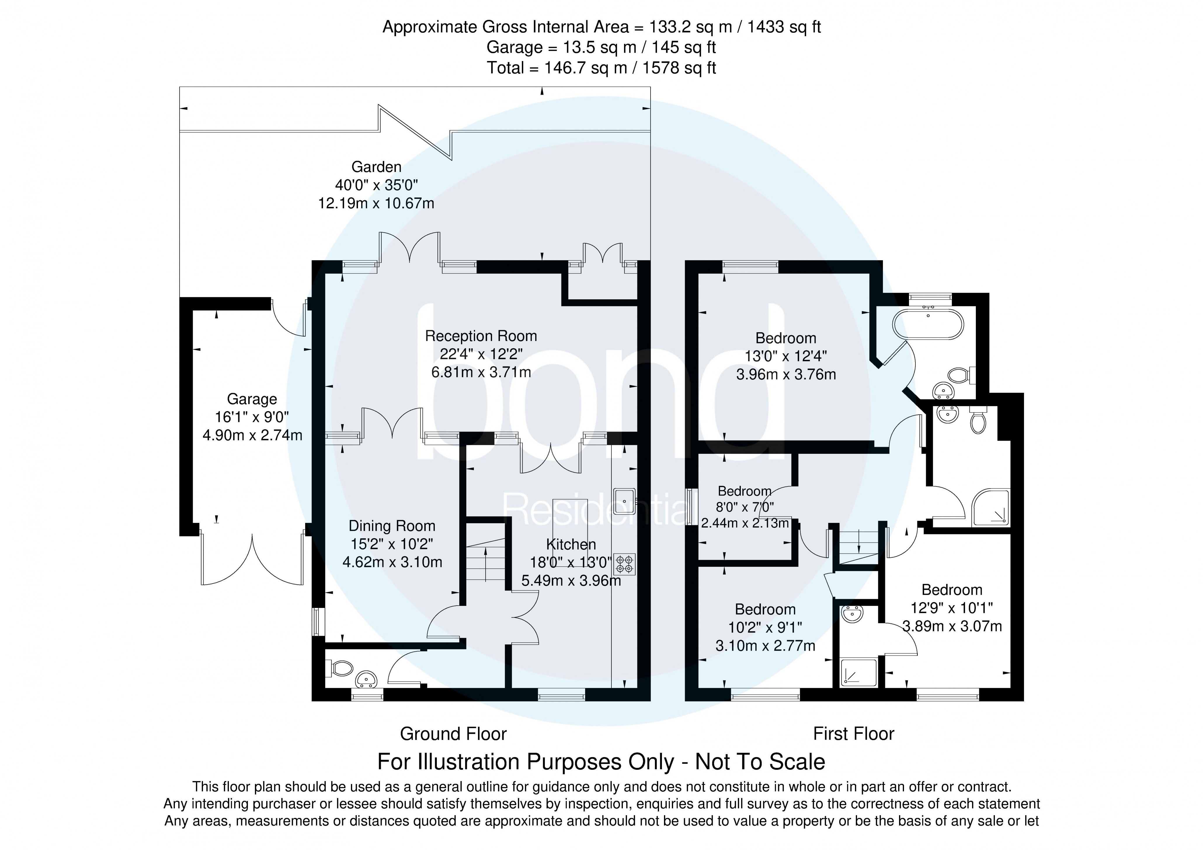 Floorplan for South Woodham Ferrers, Chelmsford, Essex