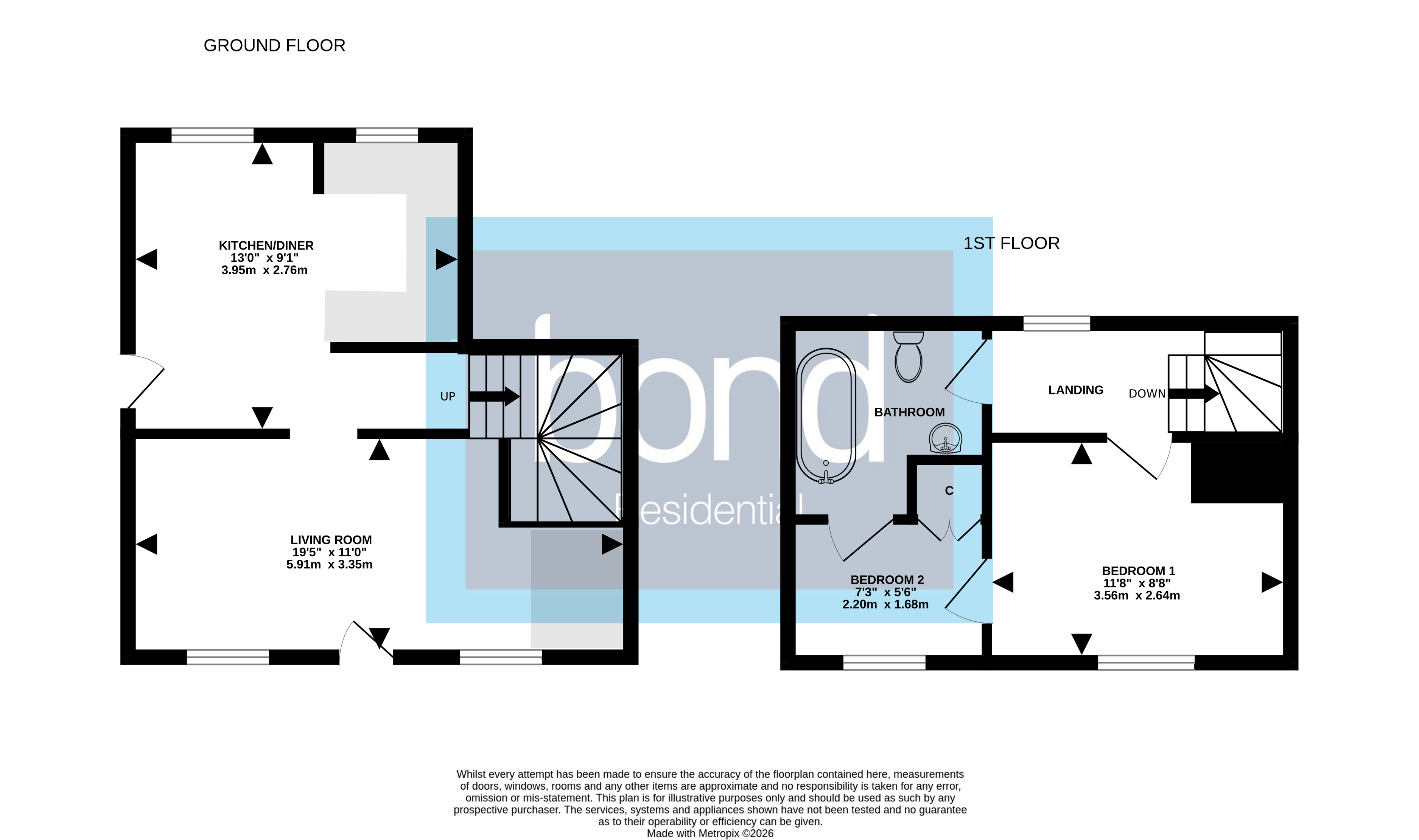 Floorplan for Writtle, Chelmsford, Essex