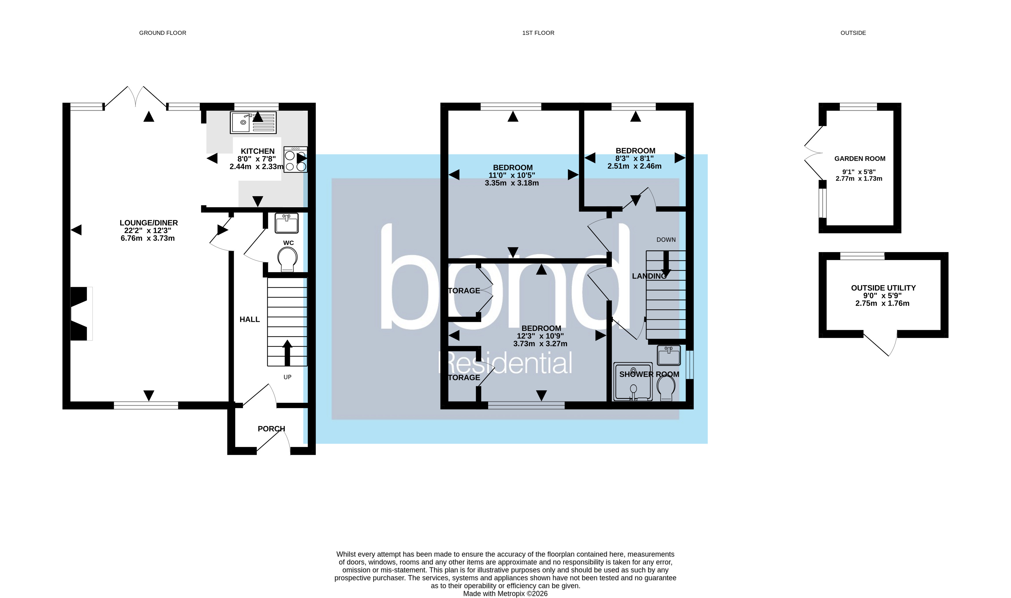 Floorplan for Cotswold Crescent, Chelmsford, Essex