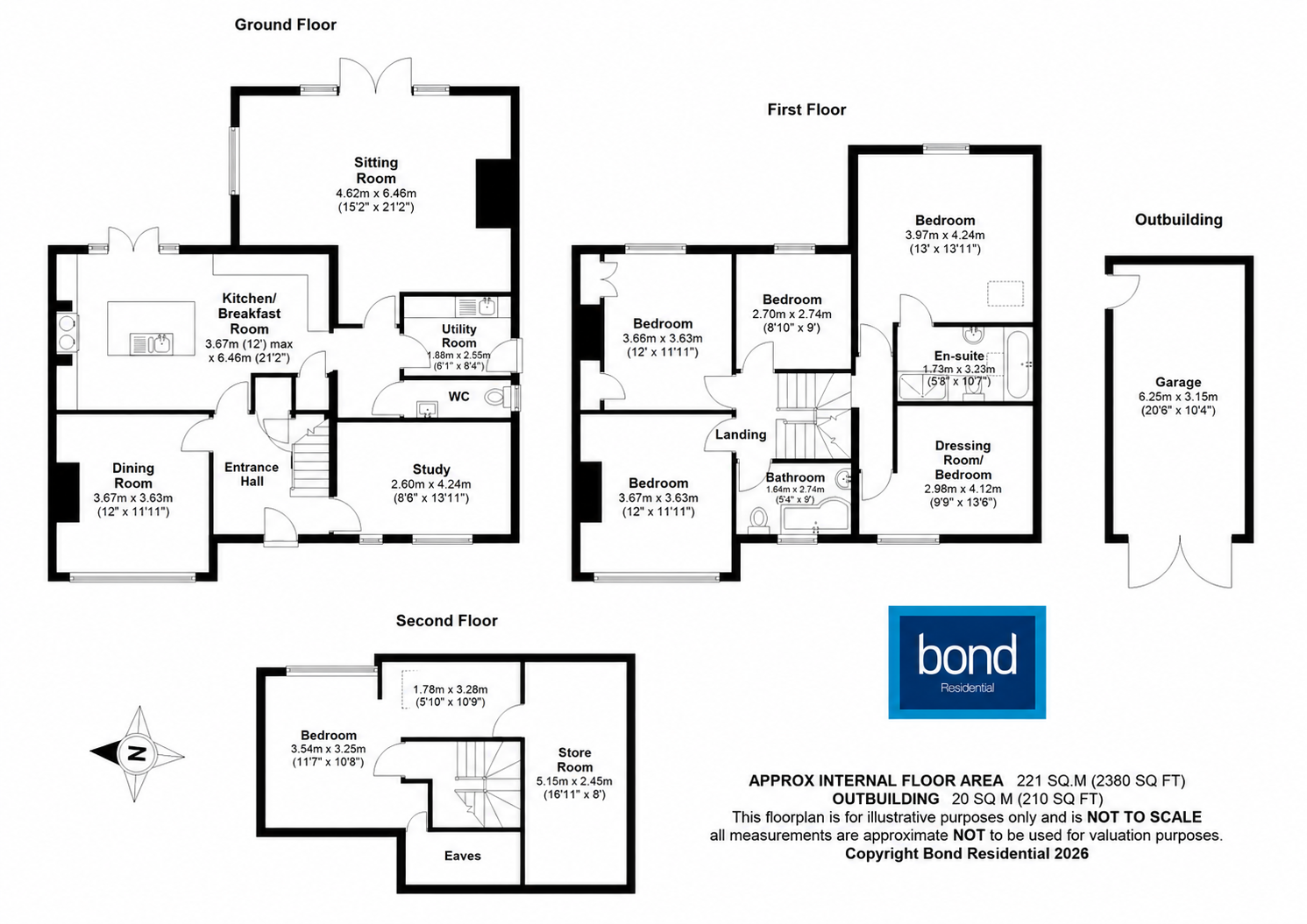 Floorplan for Little Baddow, Chelmsford, Essex
