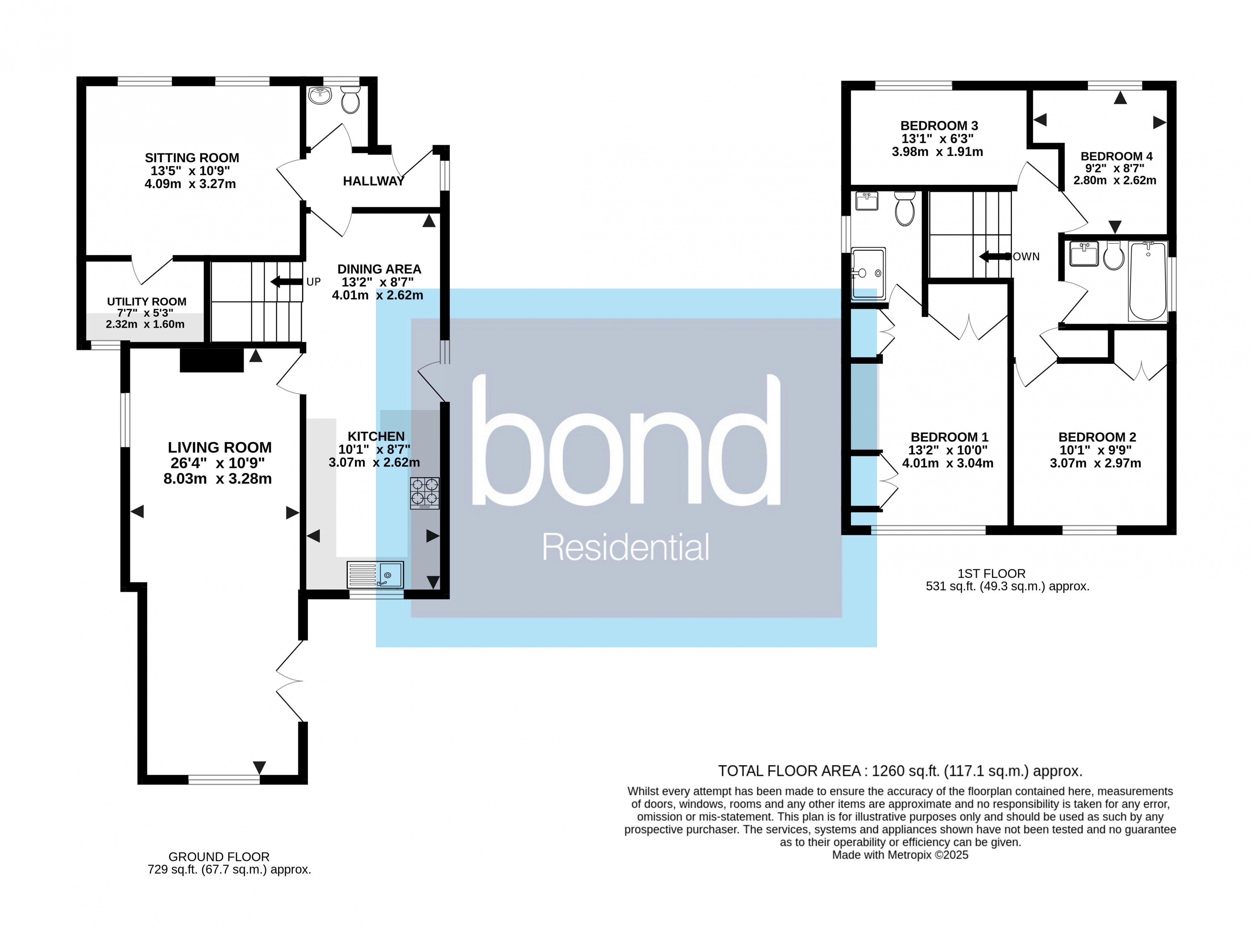 Floorplan for Bicknacre, Chelmsford, Essex