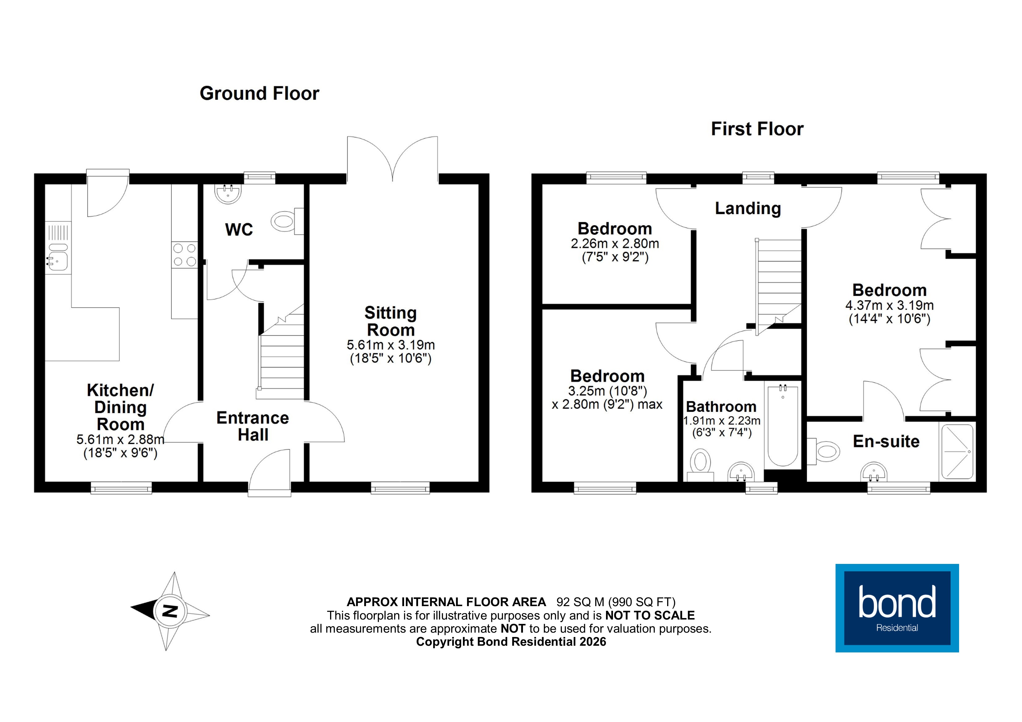 Floorplan for Hornbeam Gardens, Chelmsford, Essex