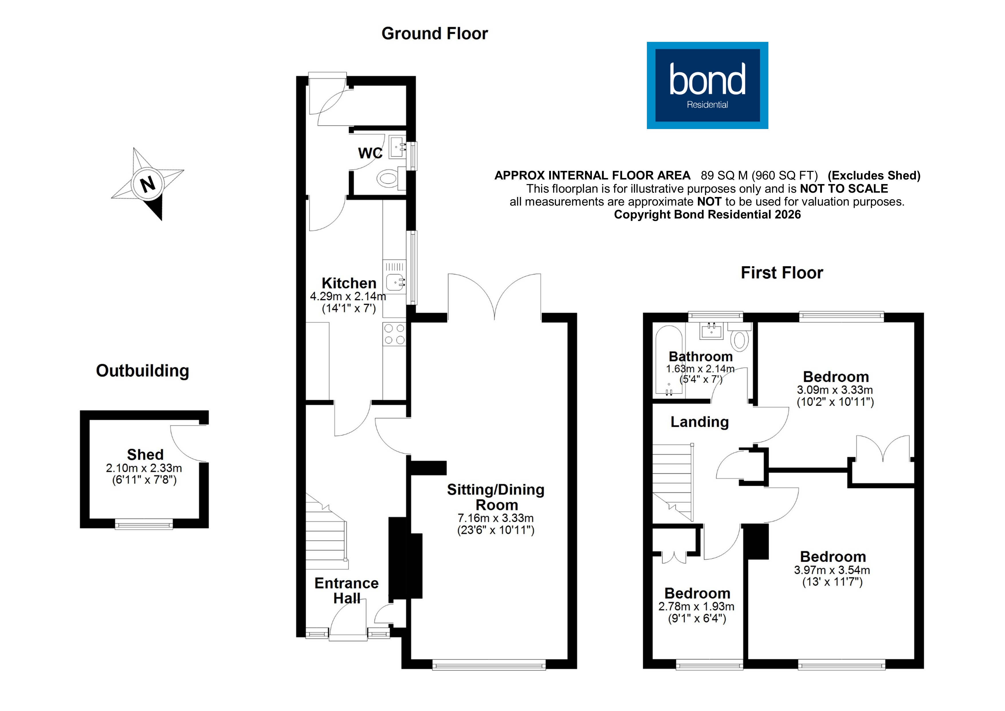 Floorplan for Galleywood, Chelmsford, Essex