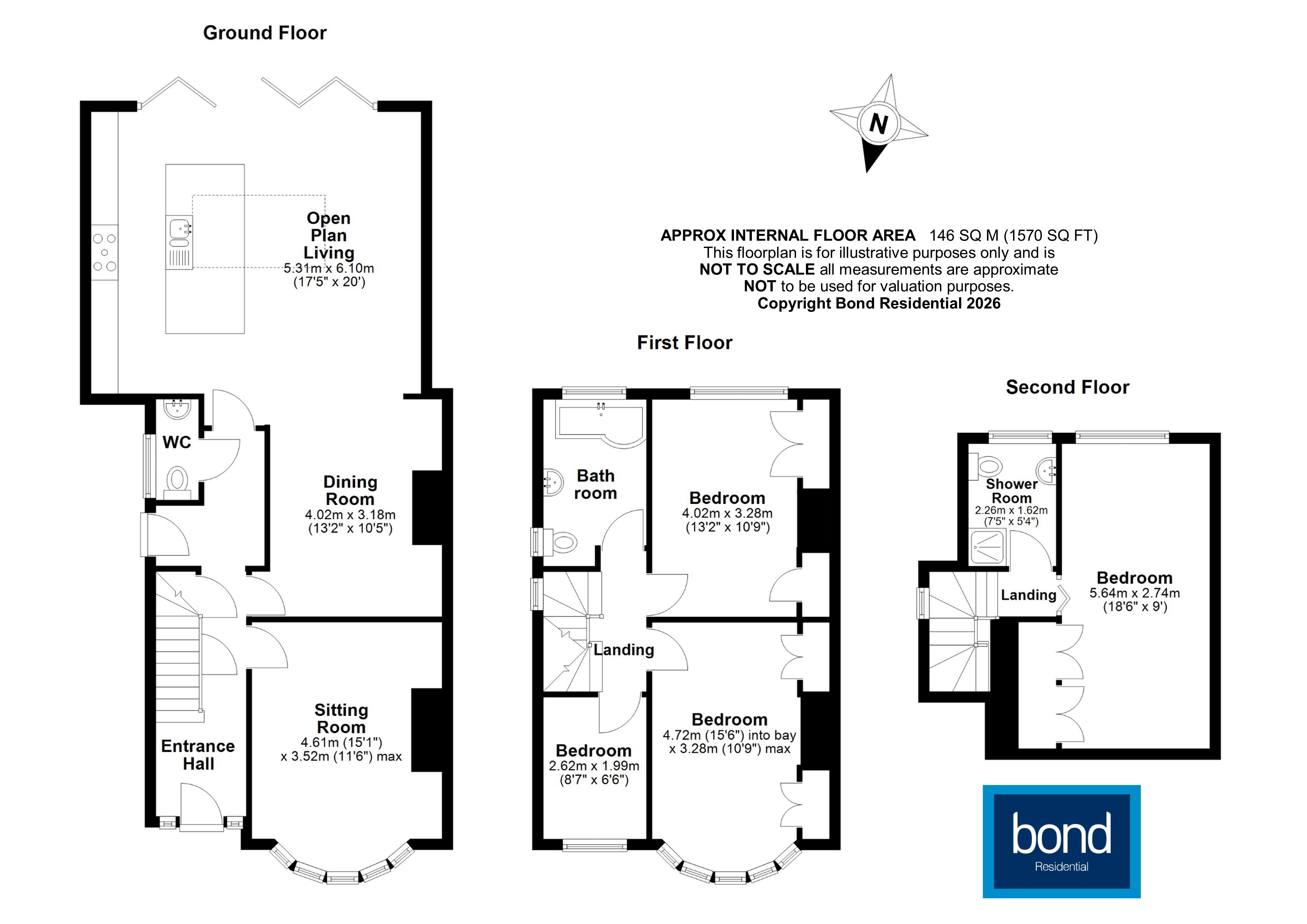 Floorplan for Old Moulsham, Chelmsford, Essex