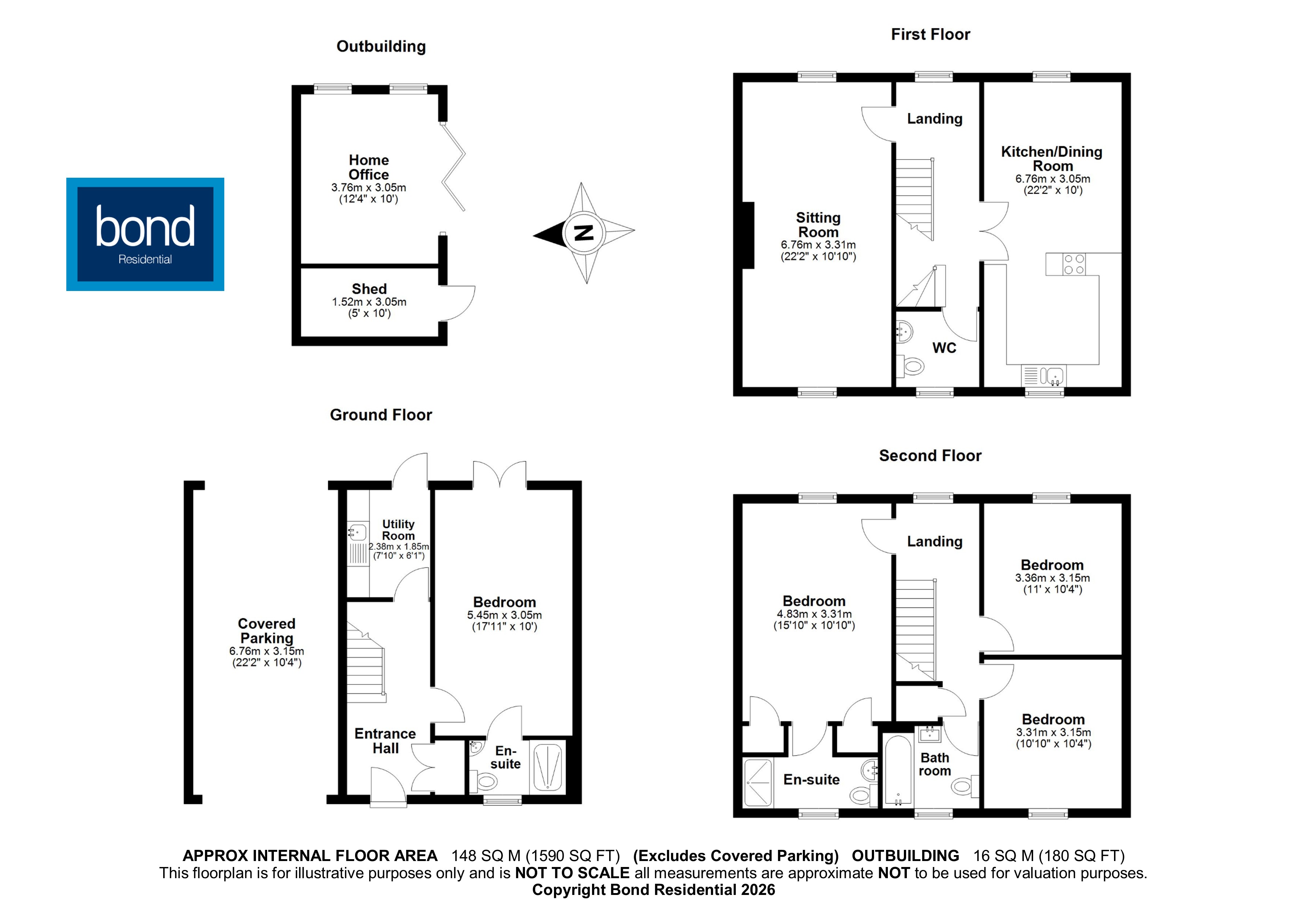 Floorplan for Great Baddow, Chelmsford, Essex