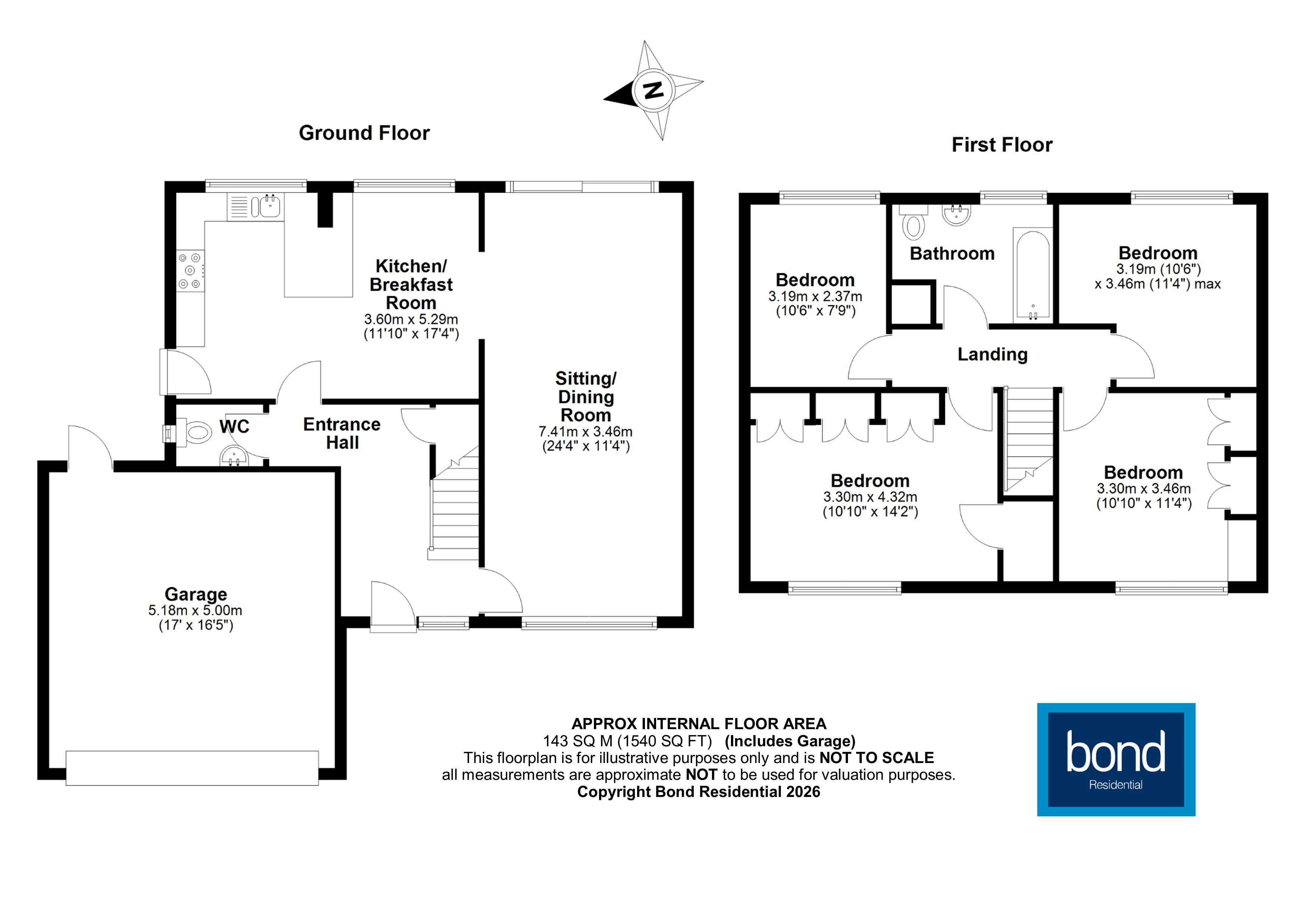 Floorplan for Galleywood, Chelmsford, Essex