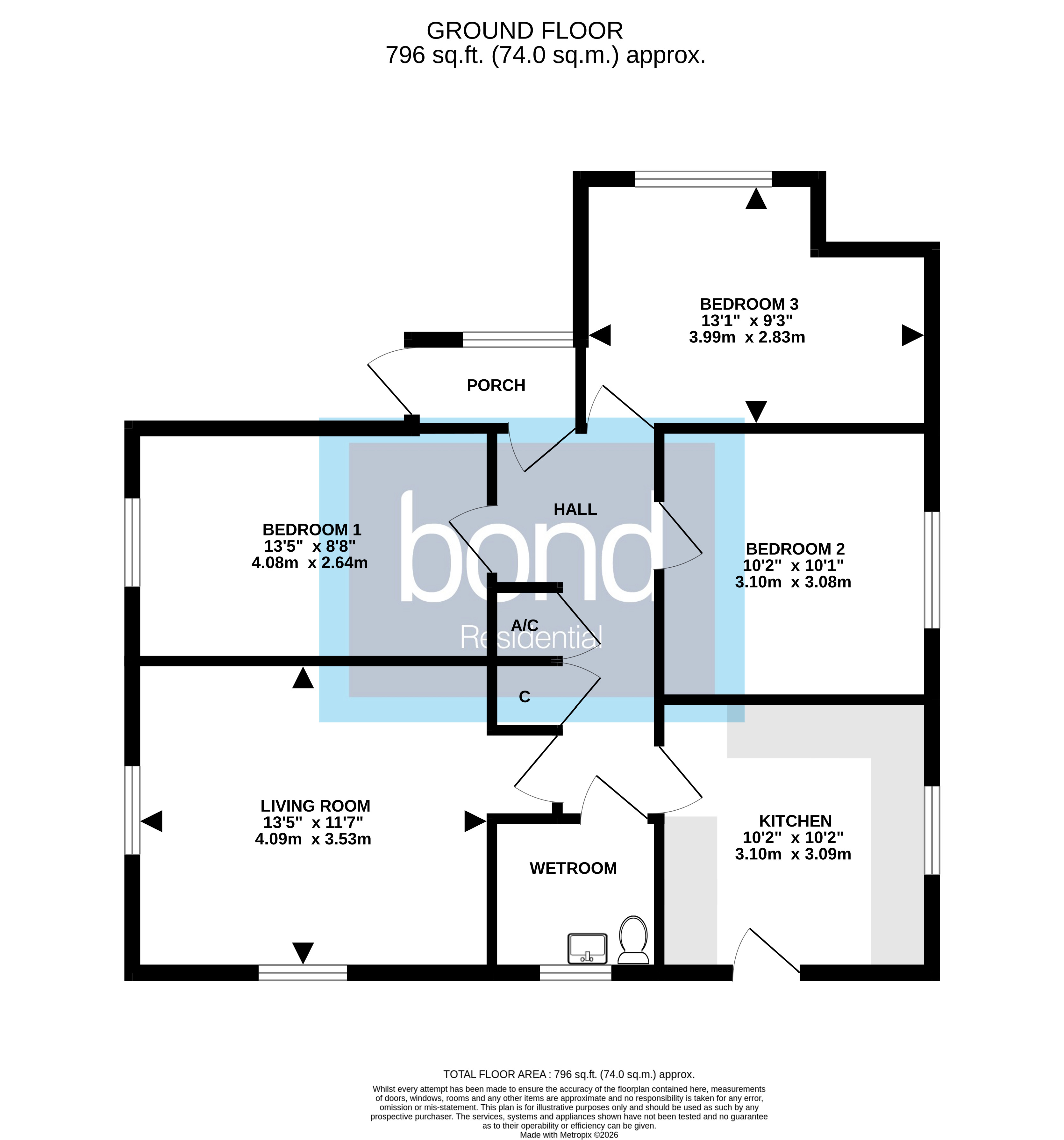 Floorplan for Old Springfield, Chelmsford, Essex