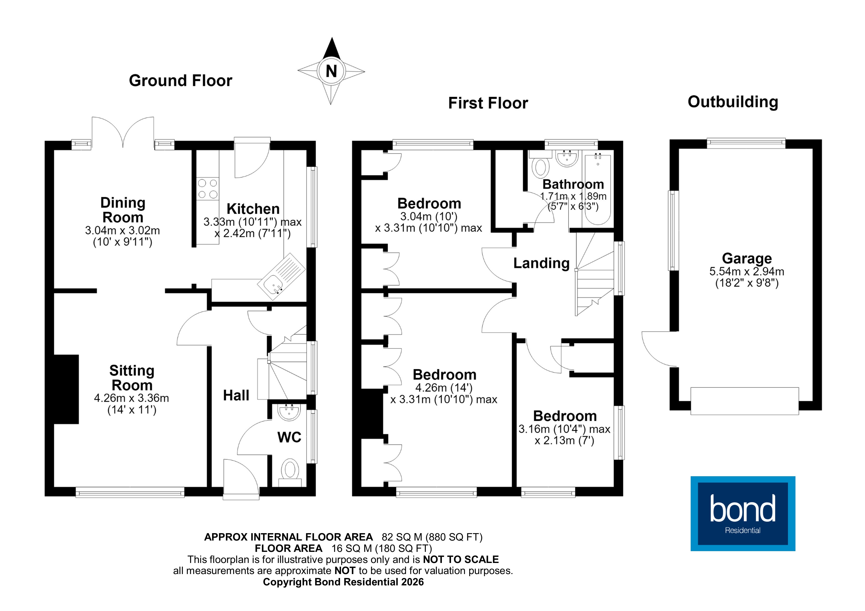 Floorplan for Alder Drive, Chelmsford, Essex