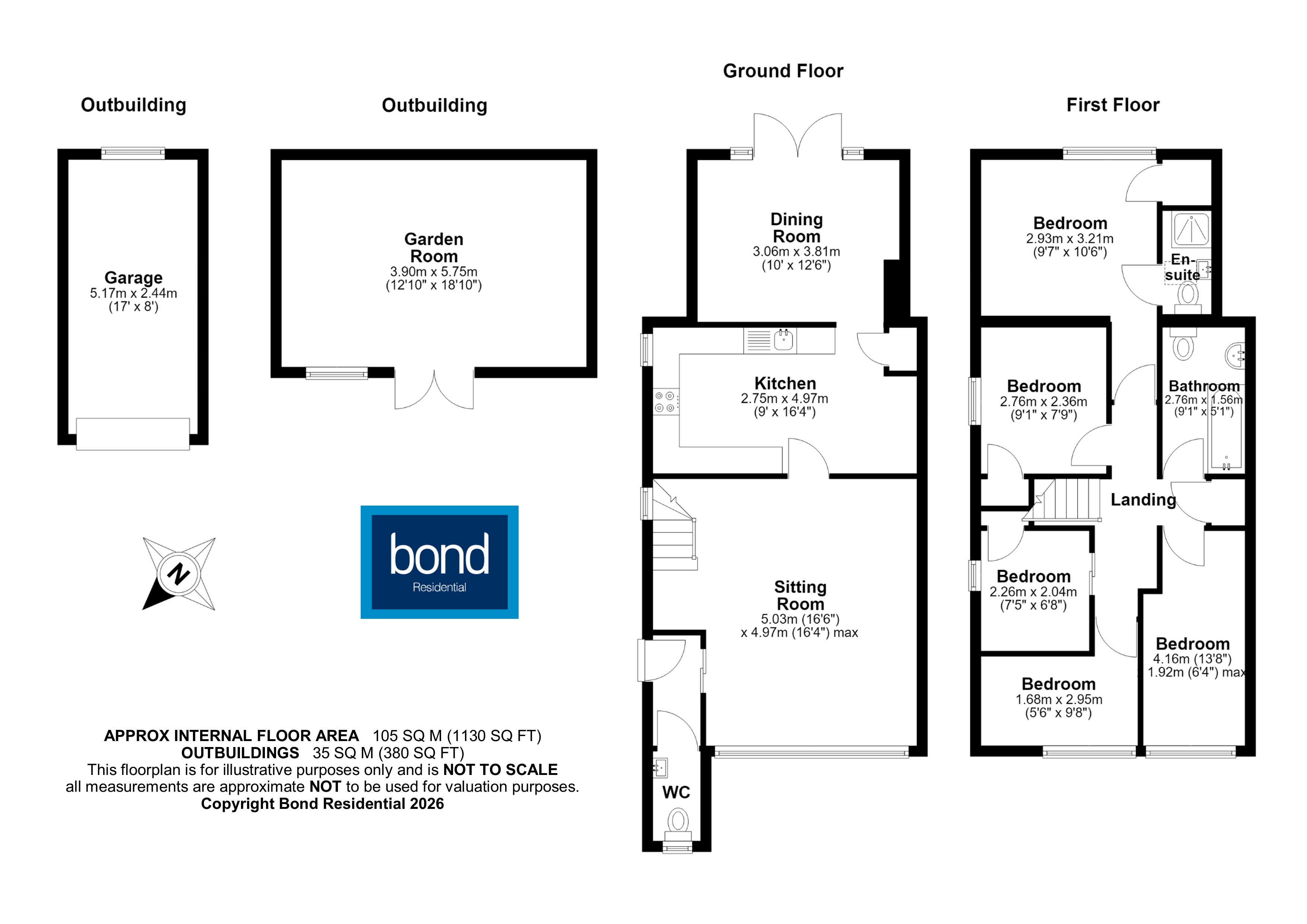 Floorplan for Great Baddow, Chelmsford, Essex