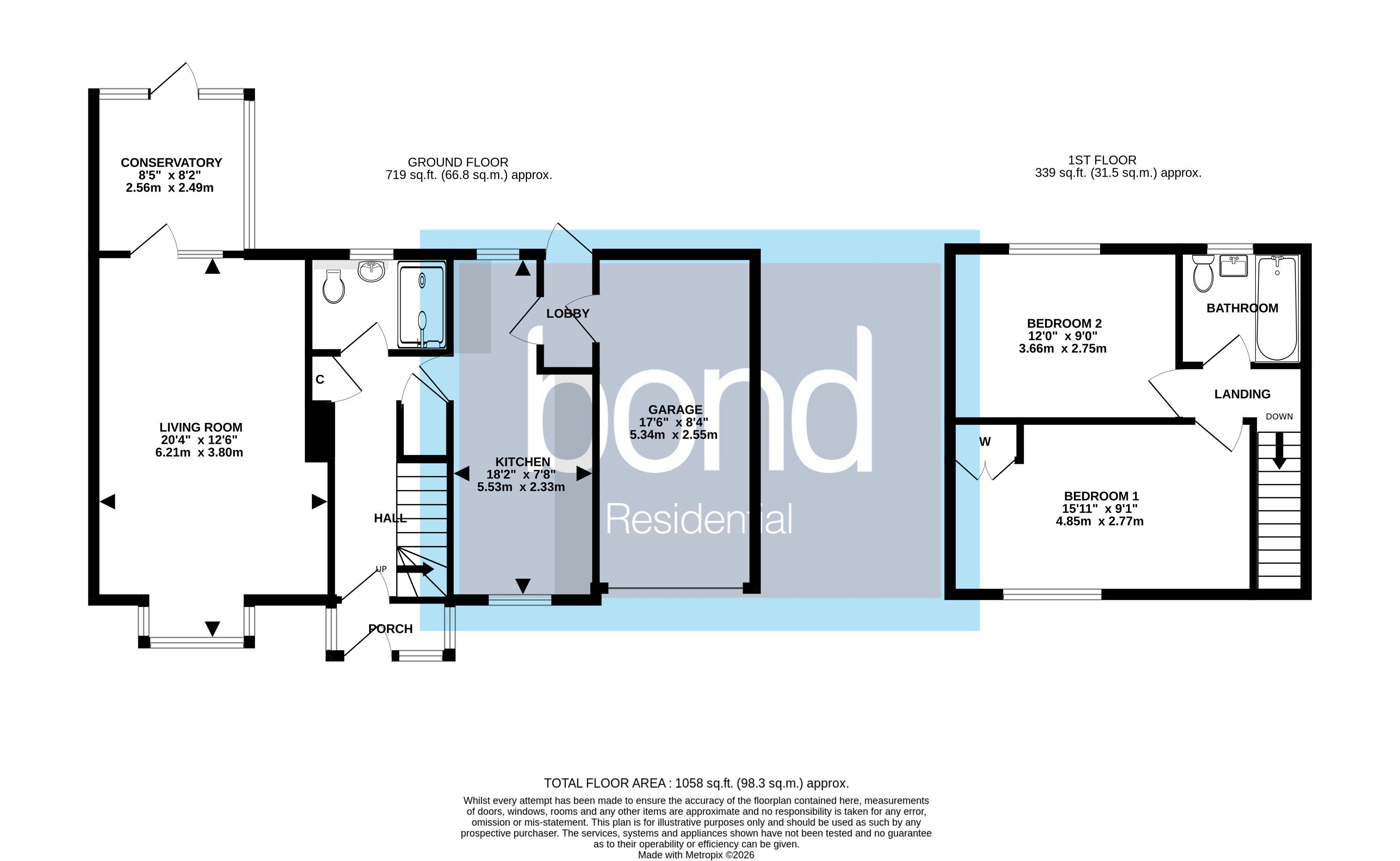 Floorplan for Canuden Road, Chelmsford, Essex