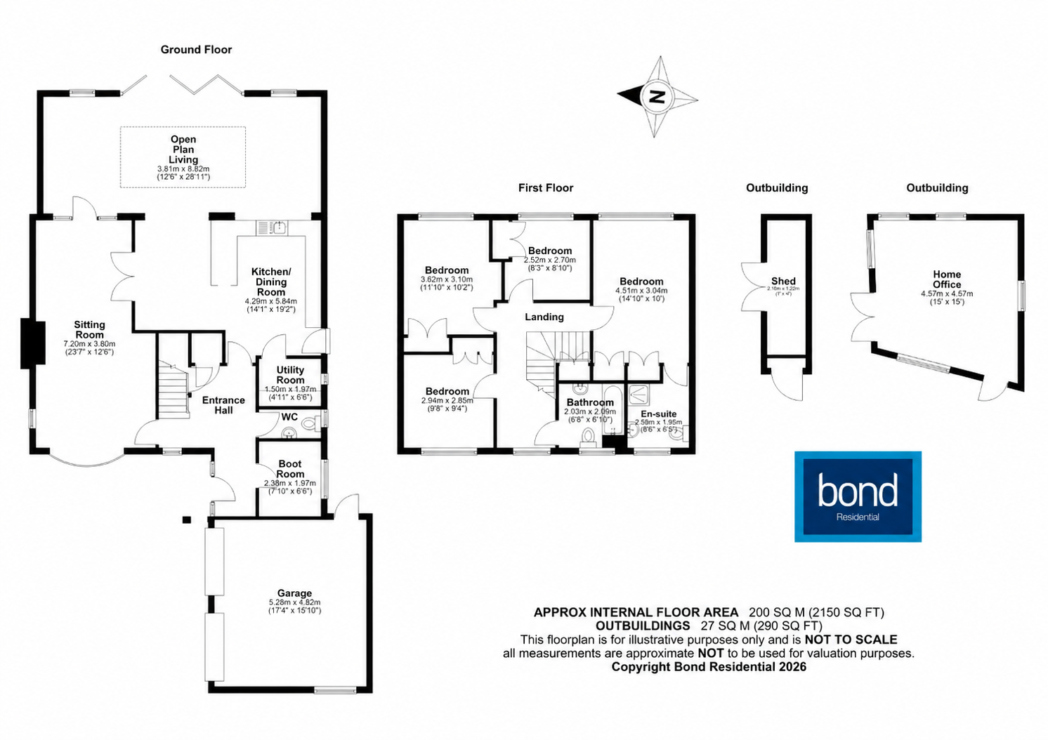 Floorplan for Cold Norton, Chelmsford, Essex