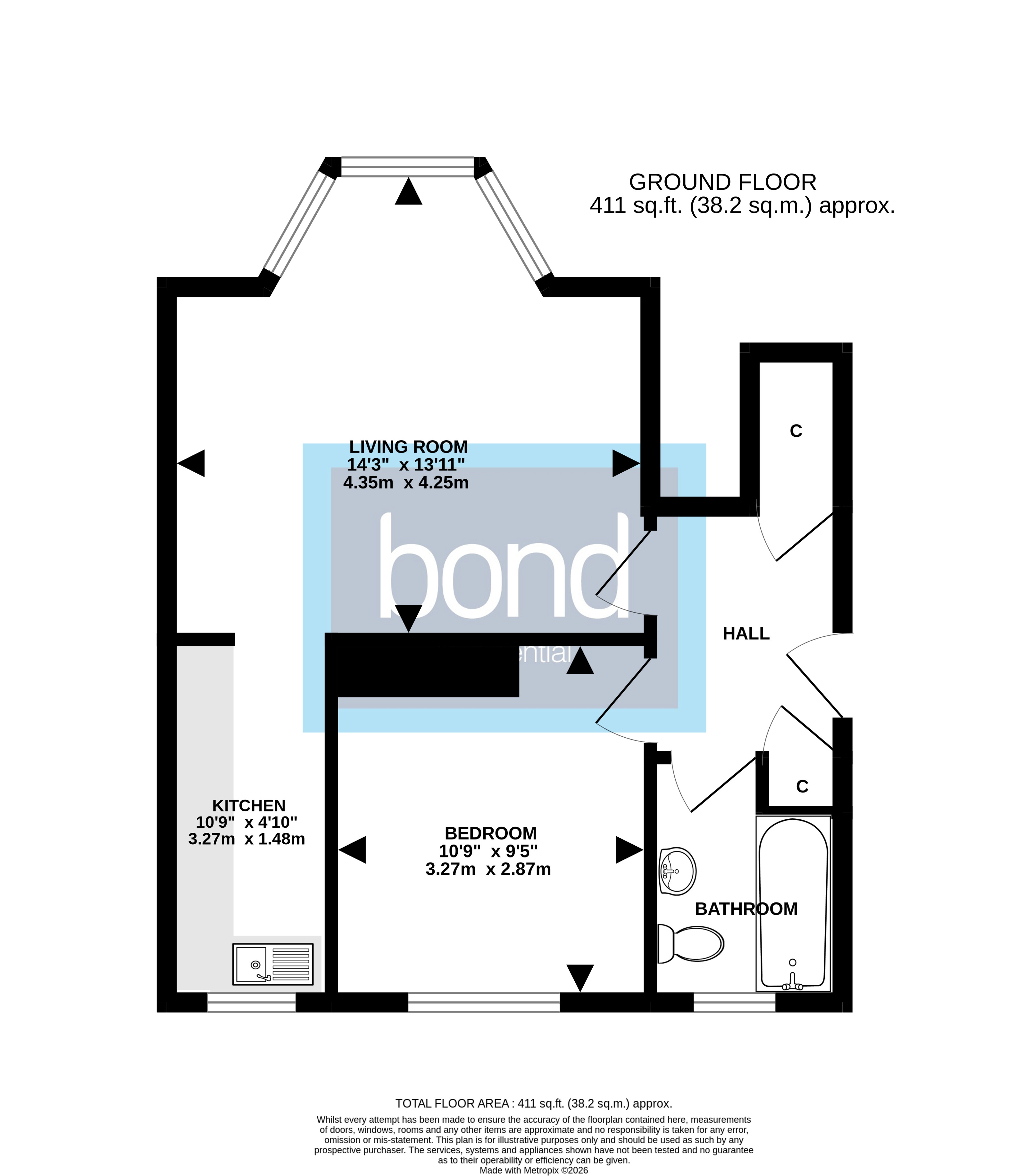 Floorplan for Kings Road, Chelmsford, Essex