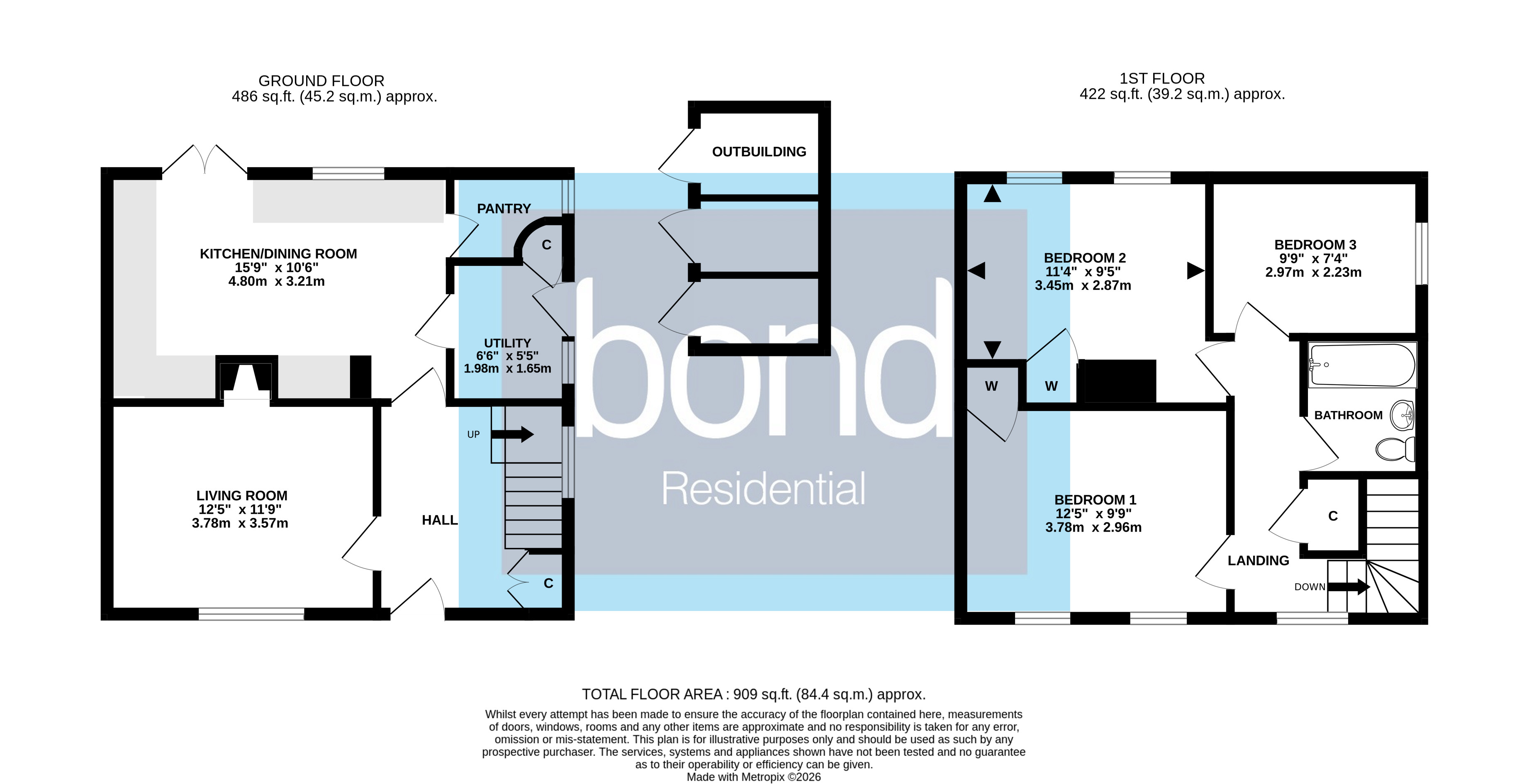 Floorplan for Writtle, Chelmsford, Essex
