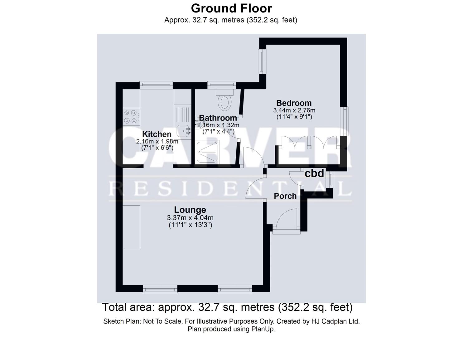Floorplan for Penfold Yard, Quakers Lane, Richmond