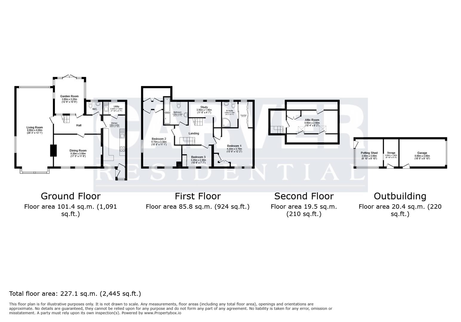 Floorplan for Raby Avenue, Barnard Castle