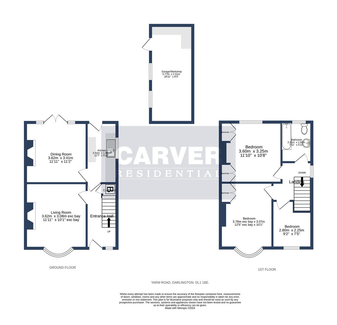 Floorplan for Yarm Road, Darlington