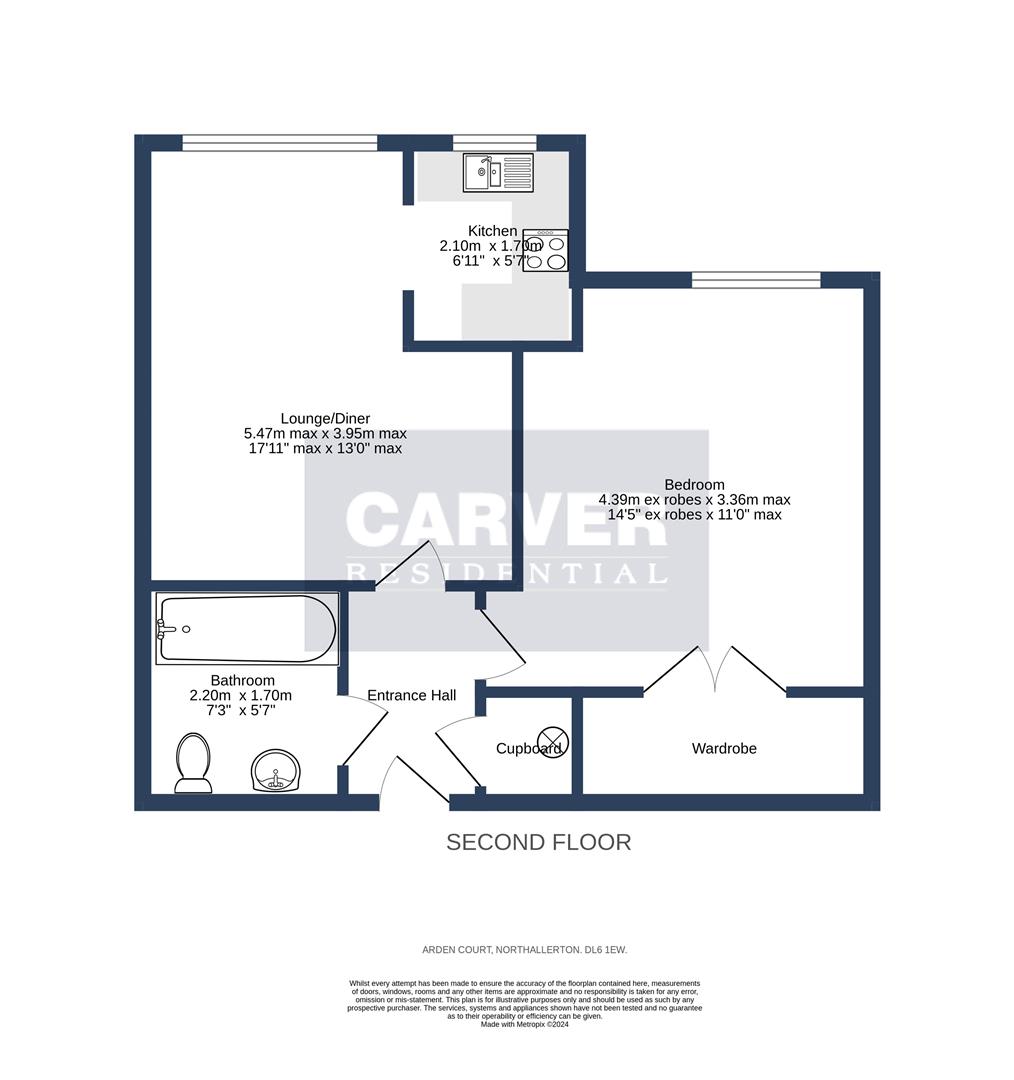 Floorplan for Arden Court, Northallerton