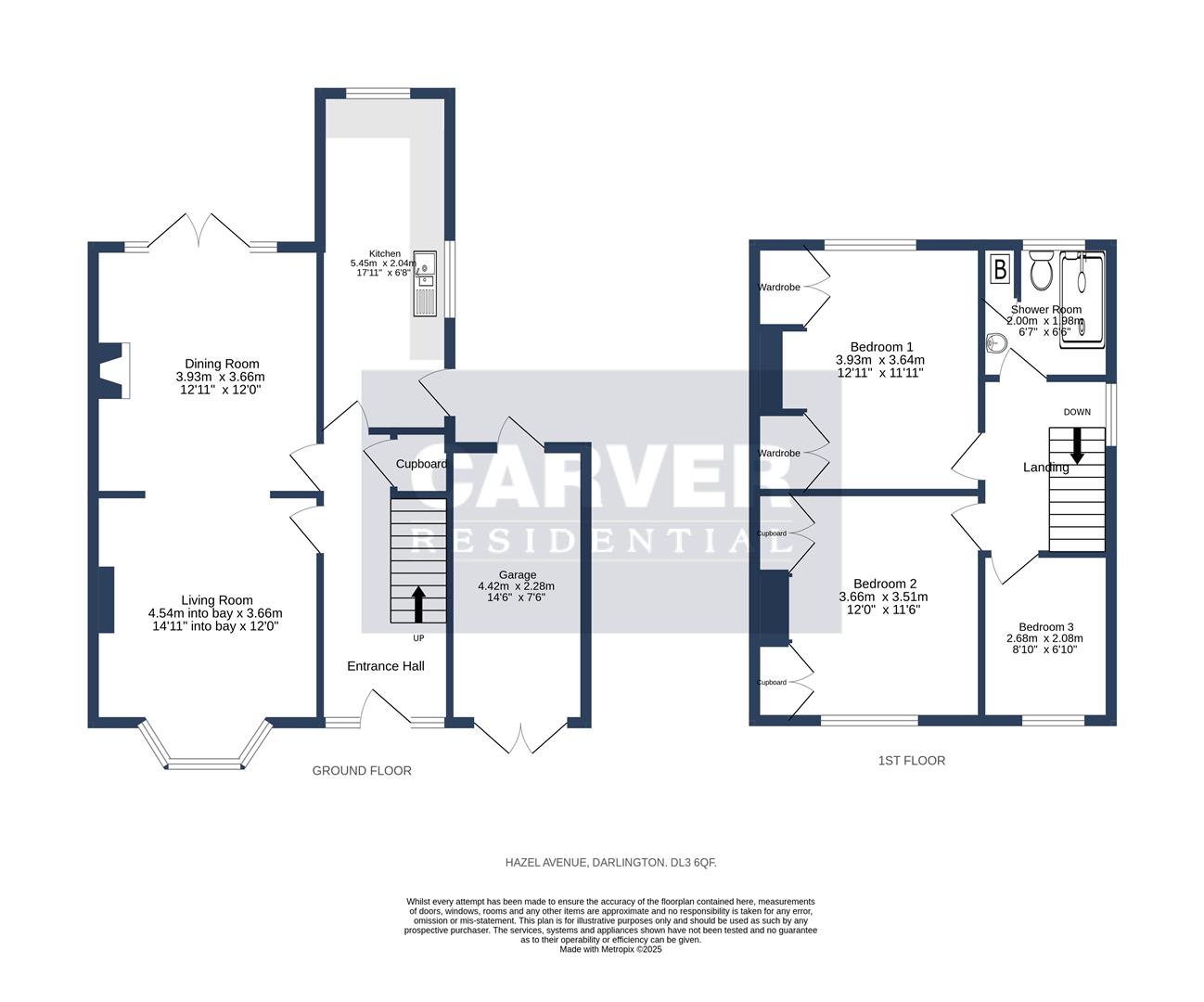 Floorplan for Hazel Avenue, Darlington