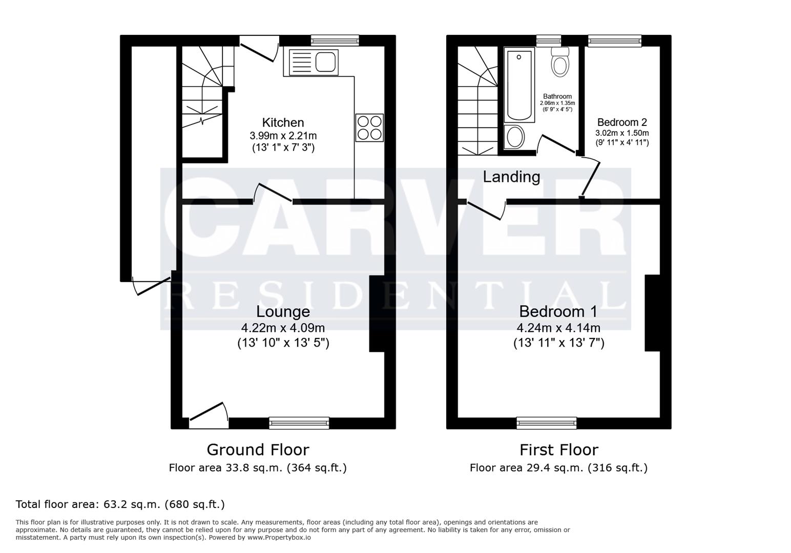 Floorplan for Northside, Middridge