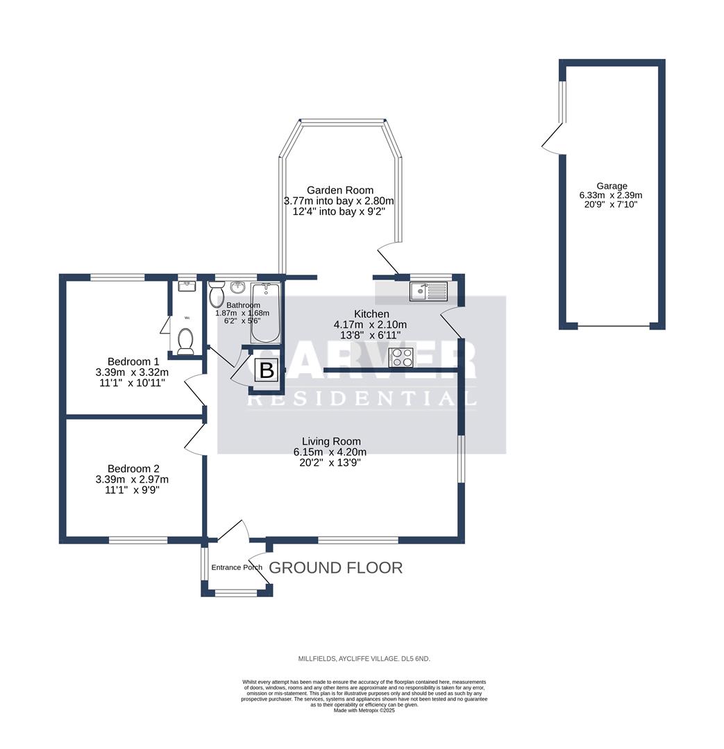 Floorplan for Millfields, Aycliffe Village
