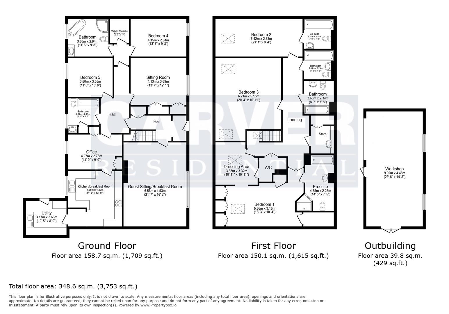 Floorplan for Redmire, Leyburn
