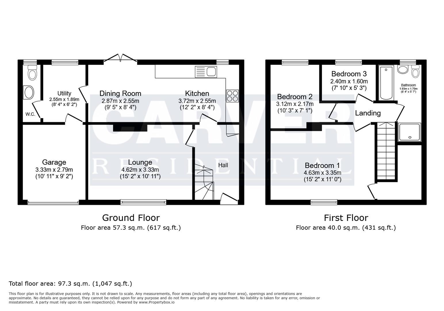 Floorplan for Washington Avenue, Darlington